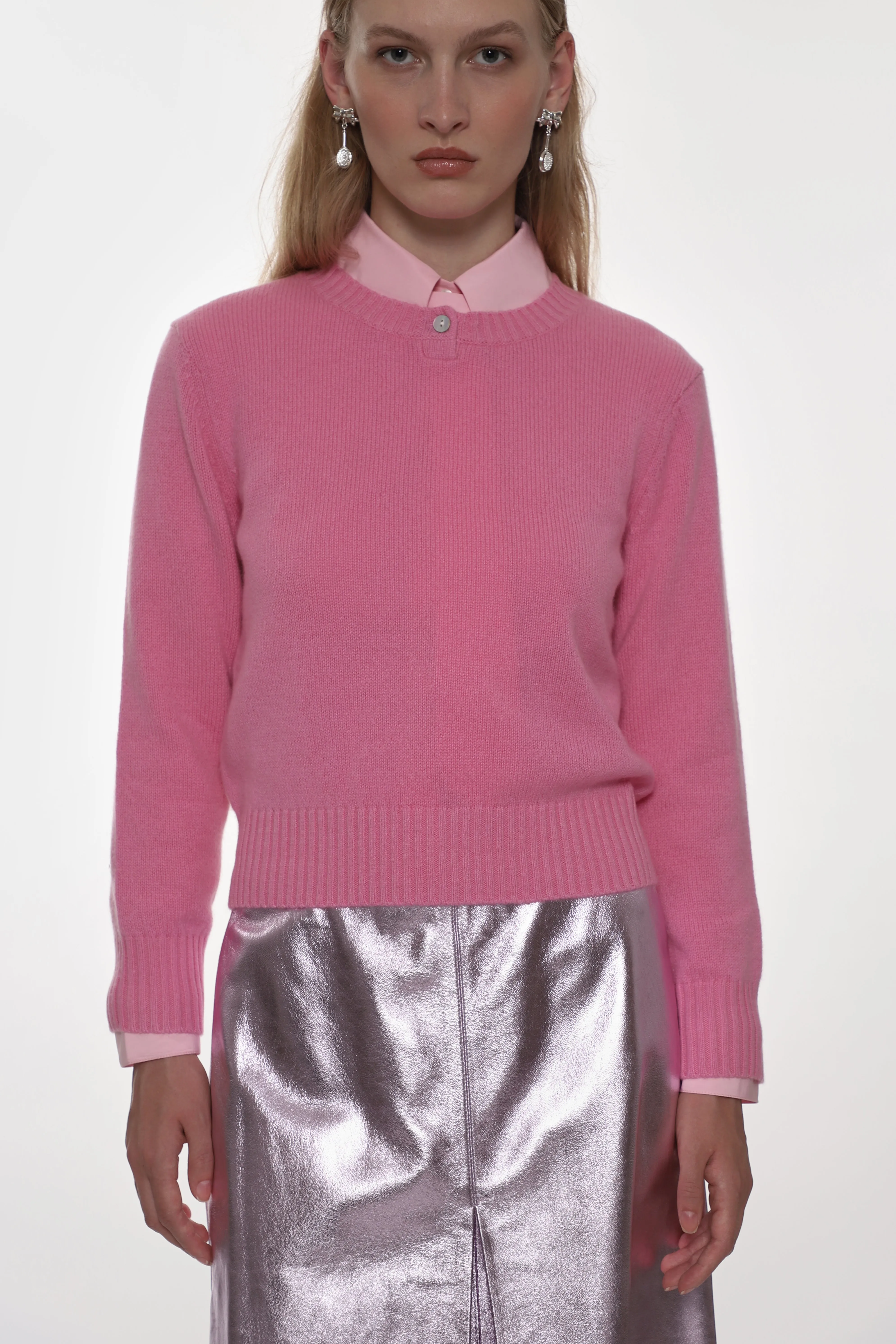 PINO CASHMERE SWEATER IN PINK sold by Sandy Liang product image thumbnail 2