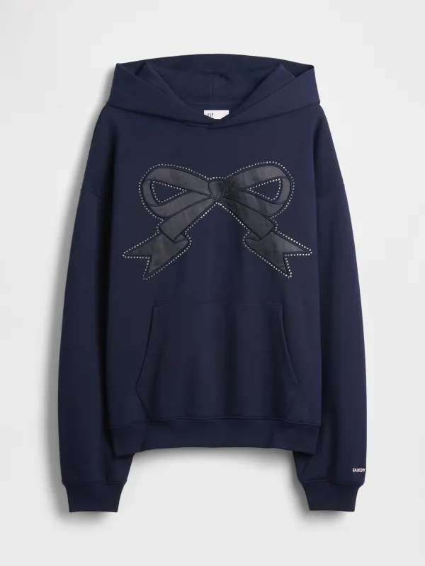 HEAVYWEIGHT BOW OVERSIZED HOODIE made by Sandy Liang