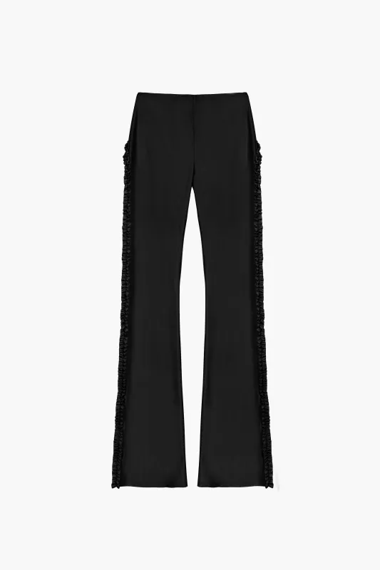ABBEY PANT IN BLACK made by Sandy Liang