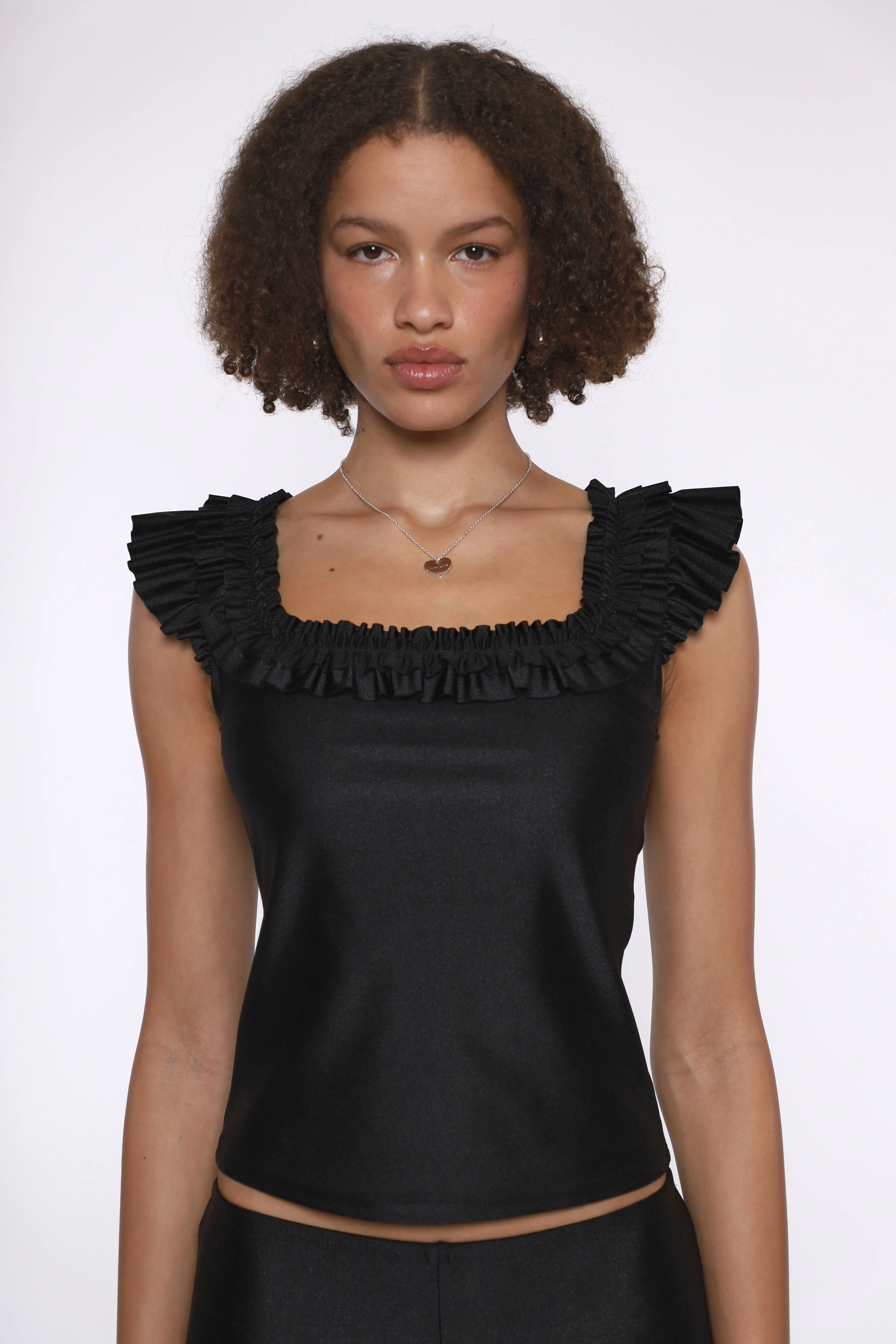 STERLING SILVER HEART TAG NECKLACE sold by Sandy Liang product image thumbnail 2