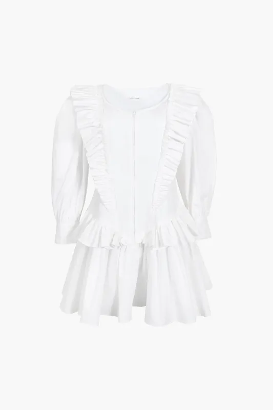 CALLIE DRESS IN WHITE sold by Sandy Liang