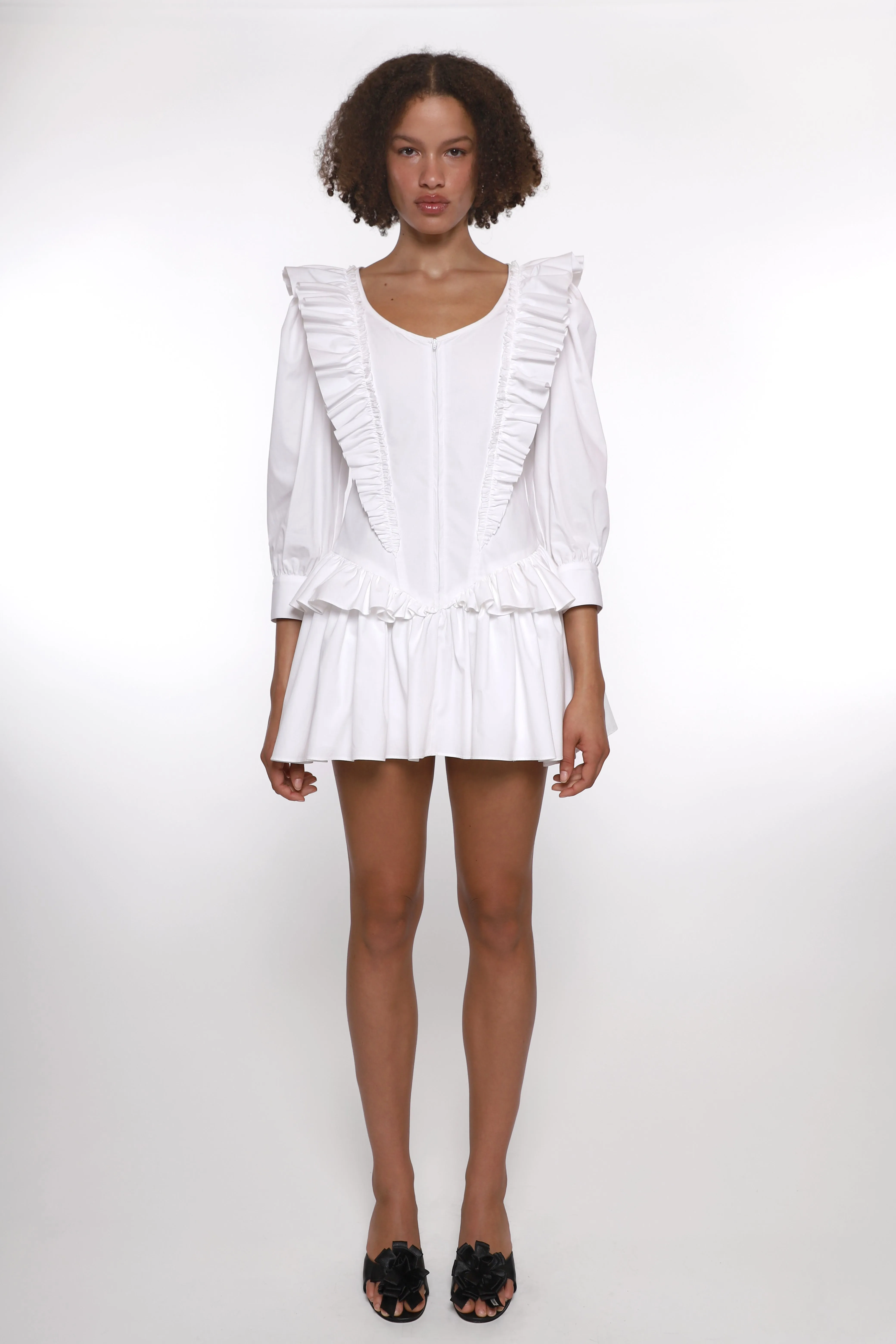 CALLIE DRESS IN WHITE sold by Sandy Liang product image thumbnail 2