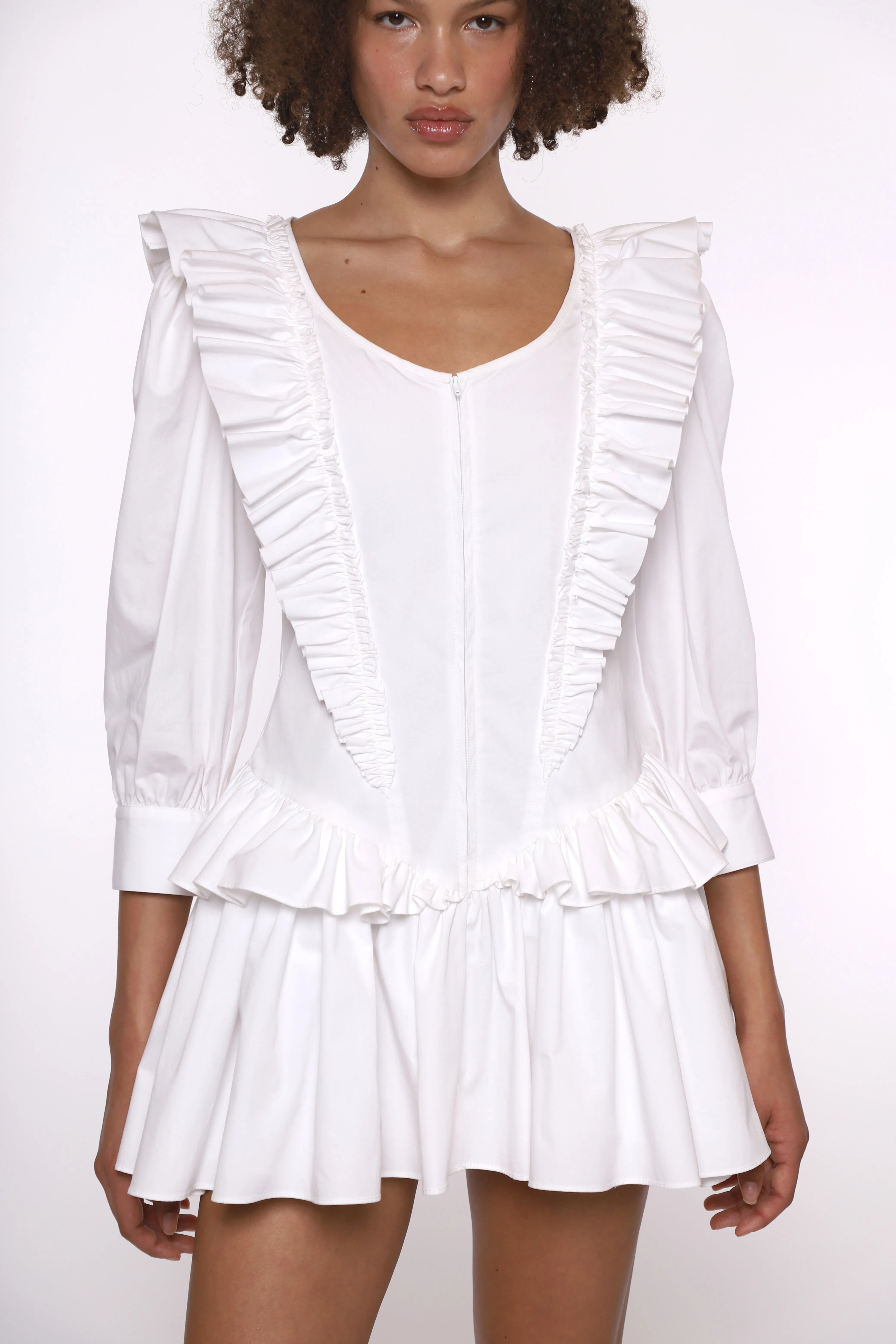 CALLIE DRESS IN WHITE sold by Sandy Liang product image thumbnail 3