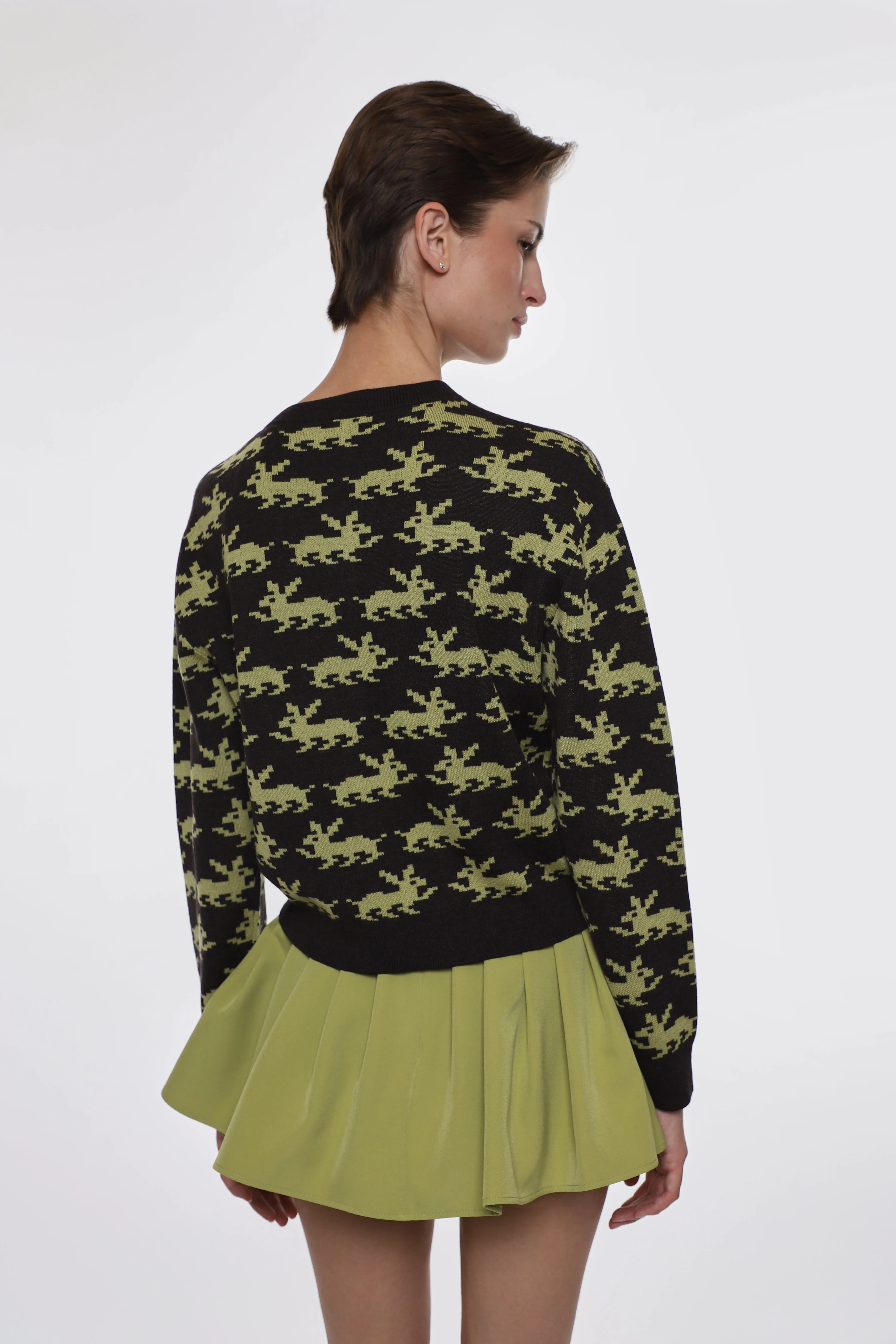 BOUCHETTE CARDIGAN IN BROWN sold by Sandy Liang product image thumbnail 5