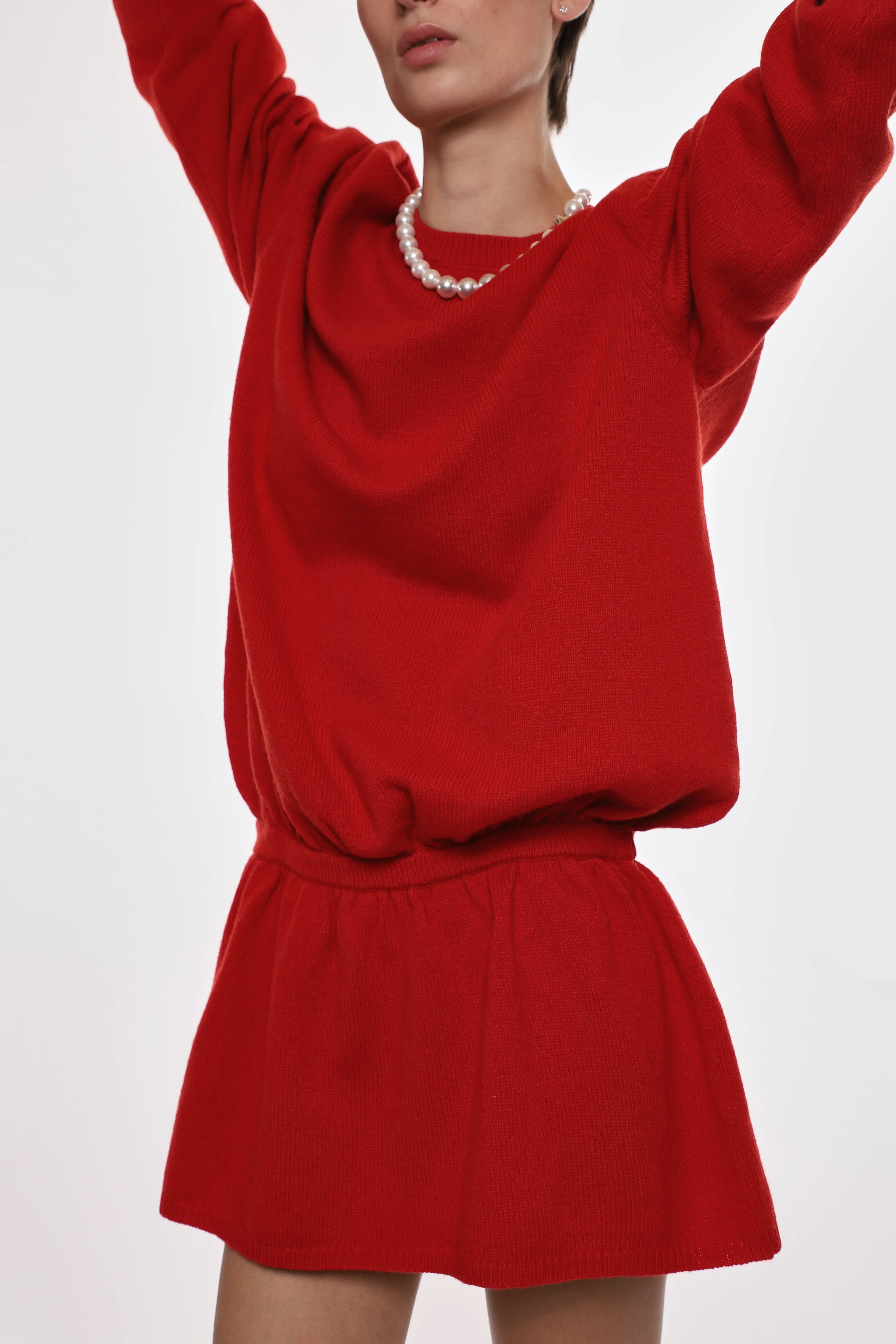 KAZIA KNIT DRESS IN RED sold by Sandy Liang product image thumbnail 3