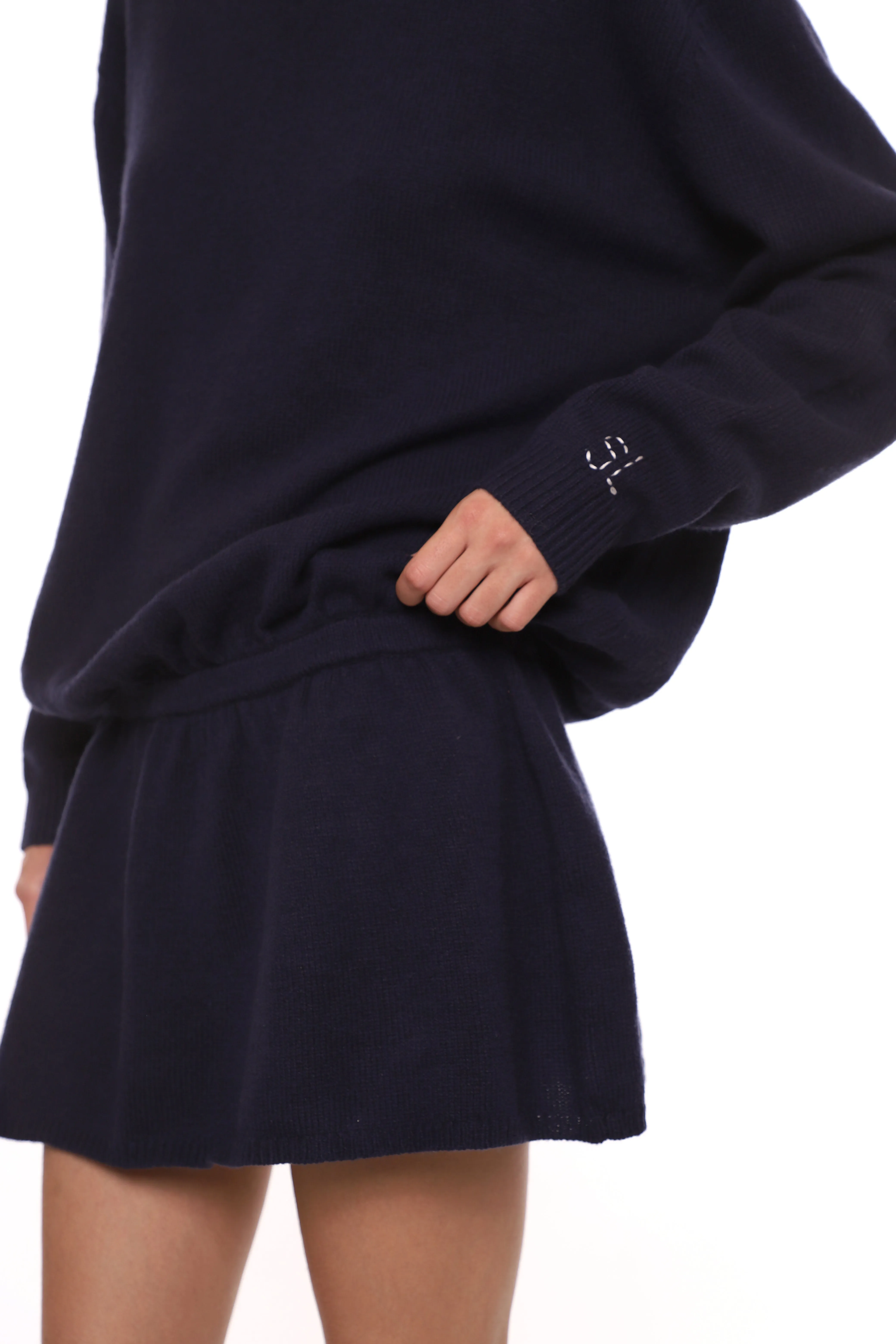 KAZIA KNIT DRESS IN NAVY sold by Sandy Liang product image thumbnail 5