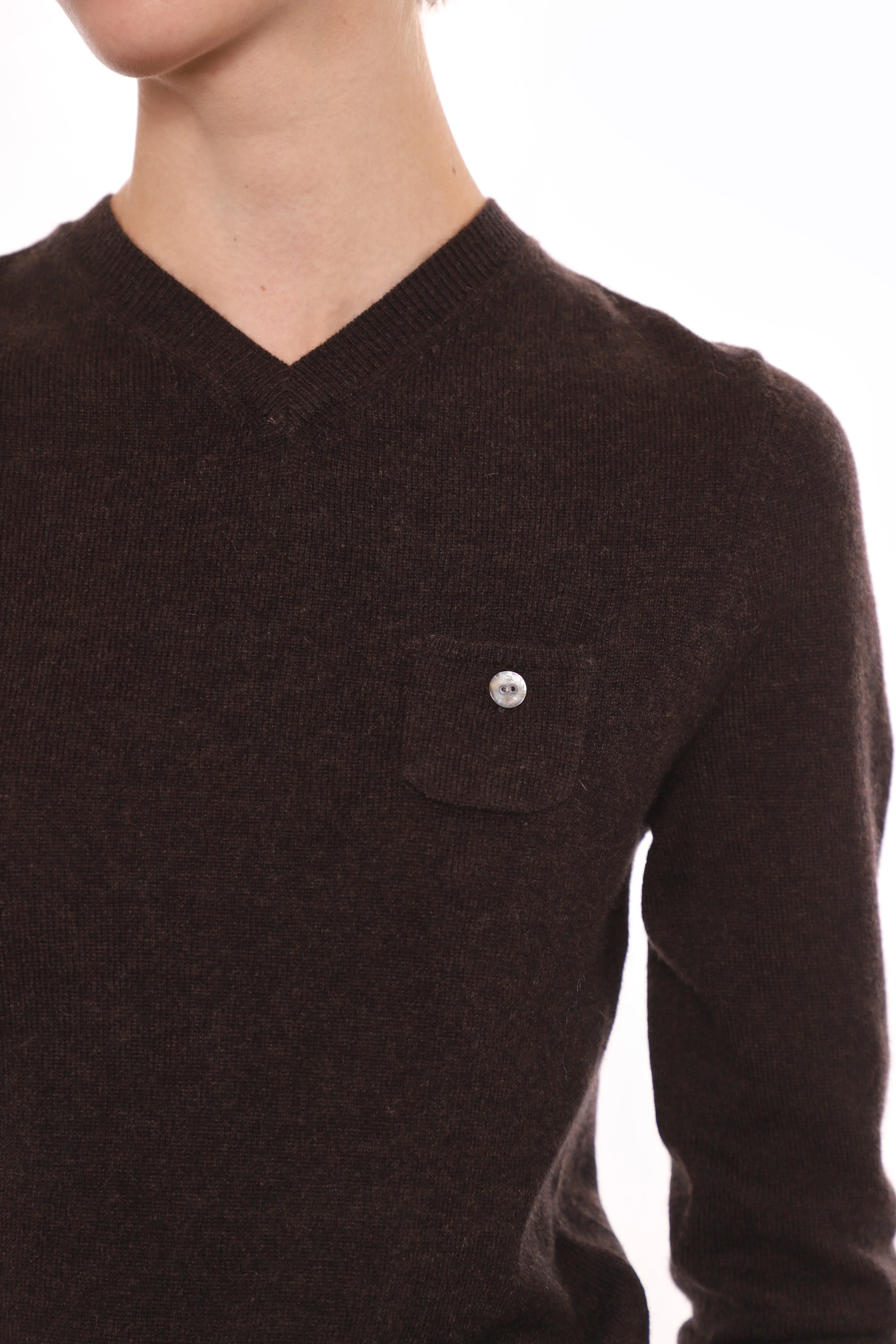 BISKY CASHMERE SWEATER IN BROWN sold by Sandy Liang product image thumbnail 4