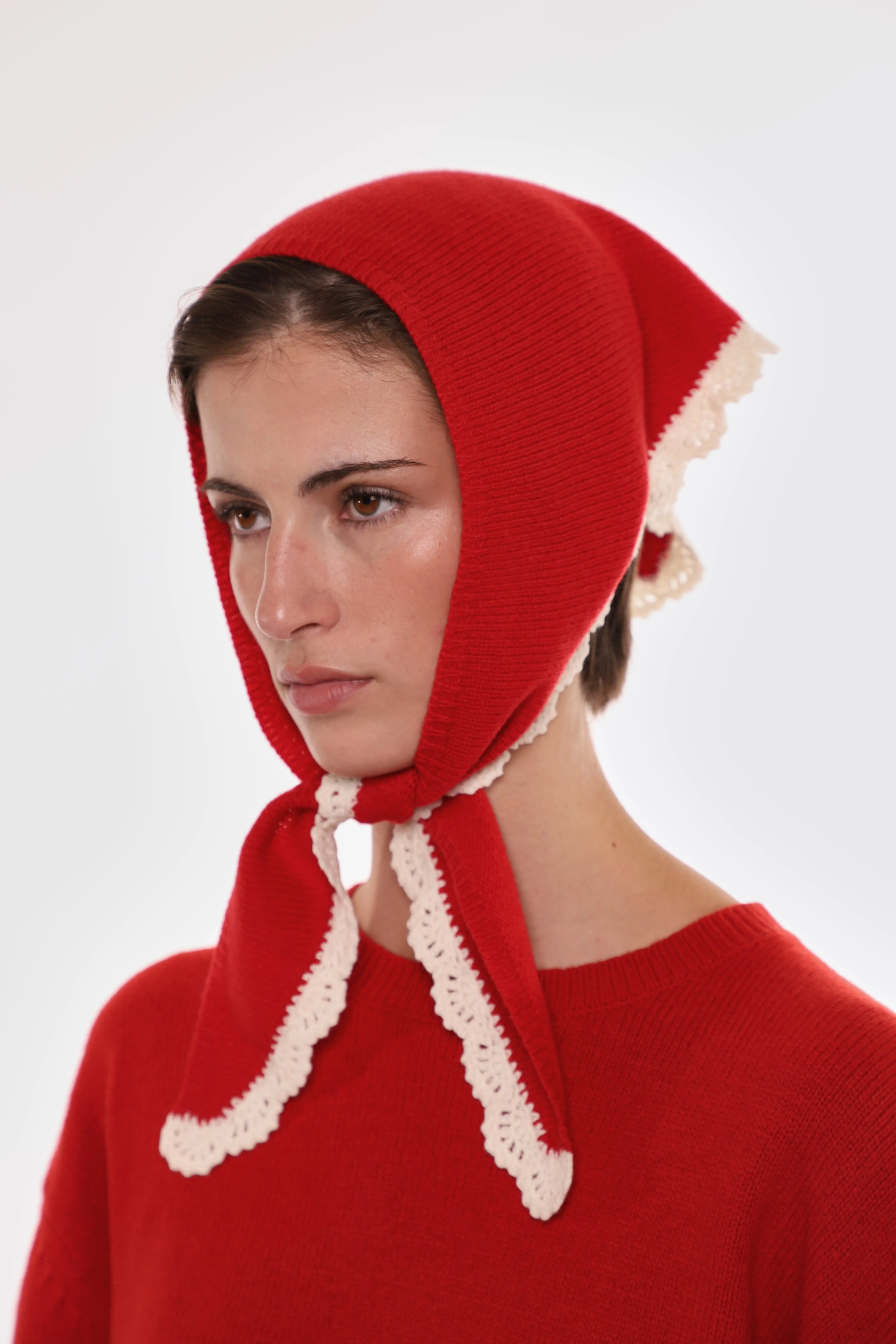 PECK BONNET IN RED sold by Sandy Liang product image thumbnail 3