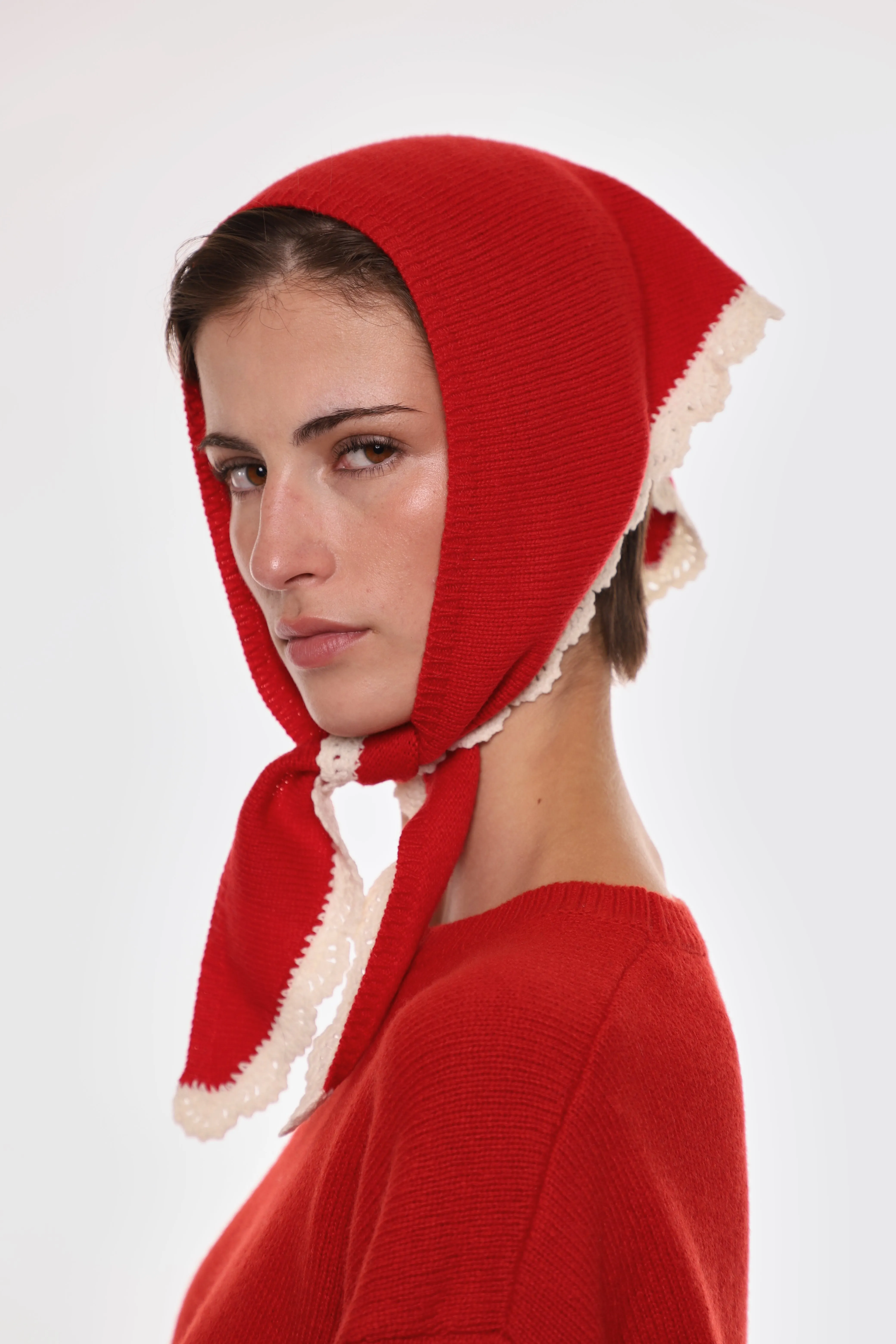 PECK BONNET IN RED sold by Sandy Liang product image thumbnail 5