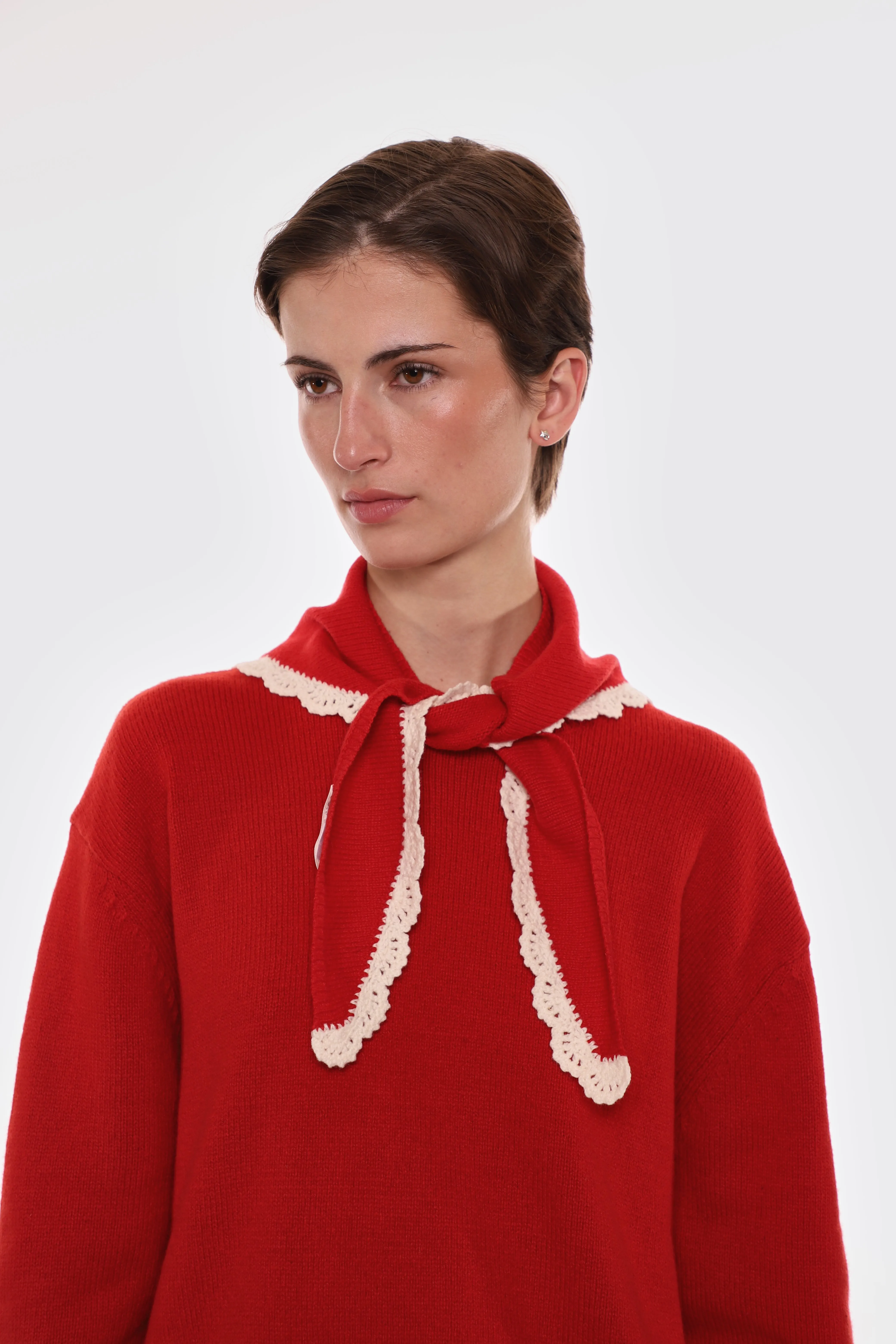 PECK BONNET IN RED sold by Sandy Liang product image thumbnail 2