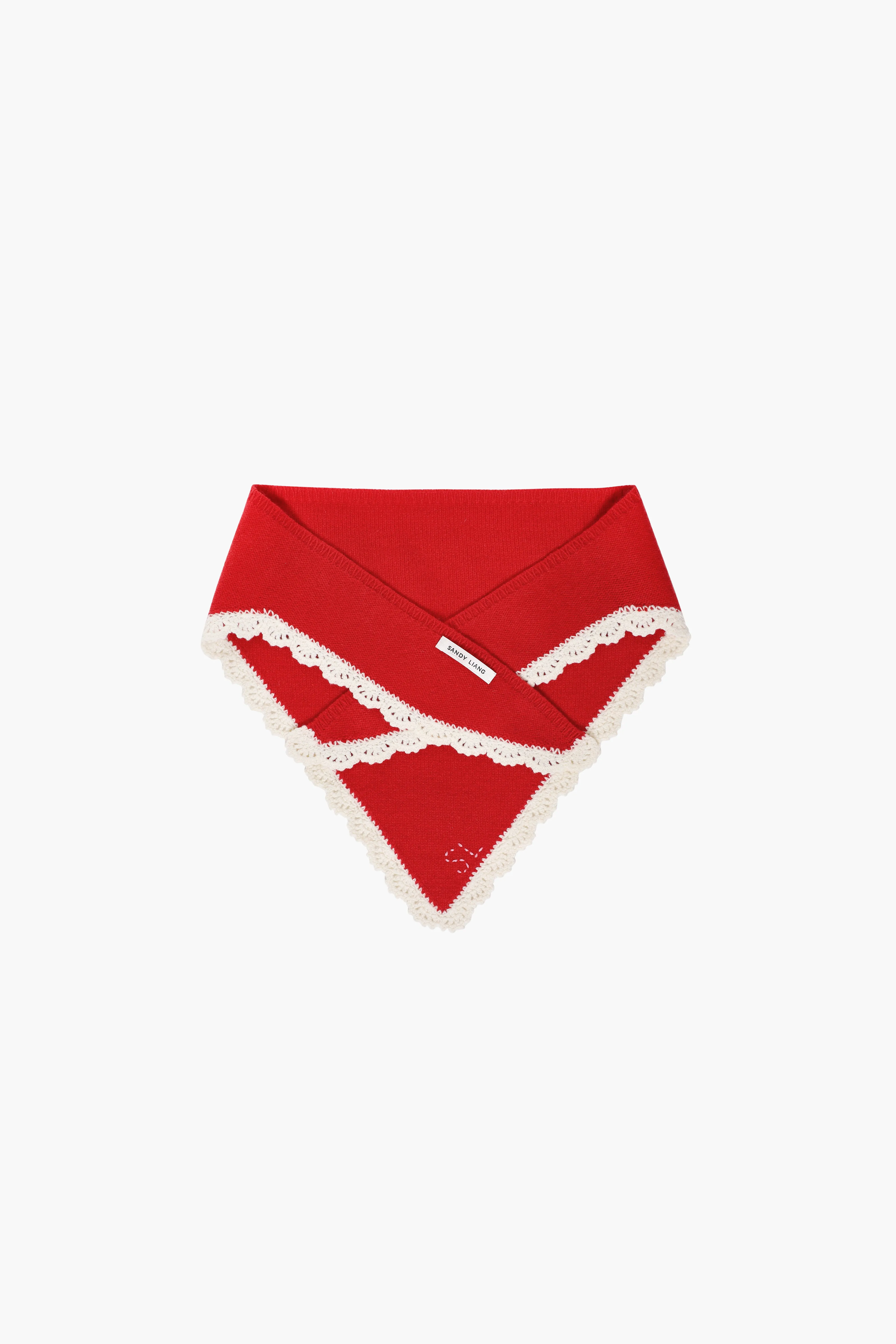 PECK BONNET IN RED sold by Sandy Liang