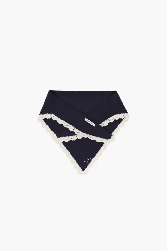 PECK BONNET IN NAVY sold by Sandy Liang