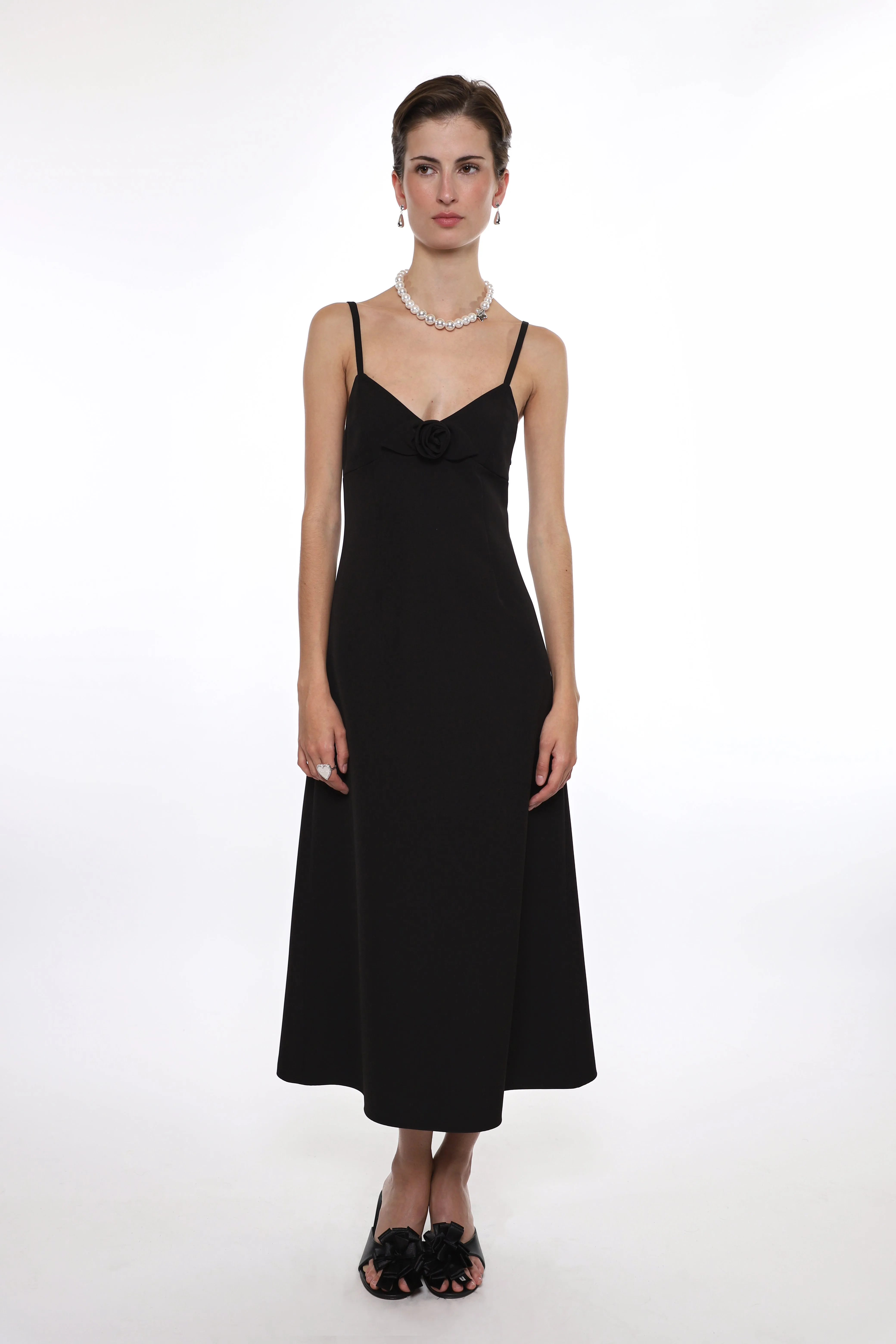 PILTON DRESS IN BLACK sold by Sandy Liang product image thumbnail 2