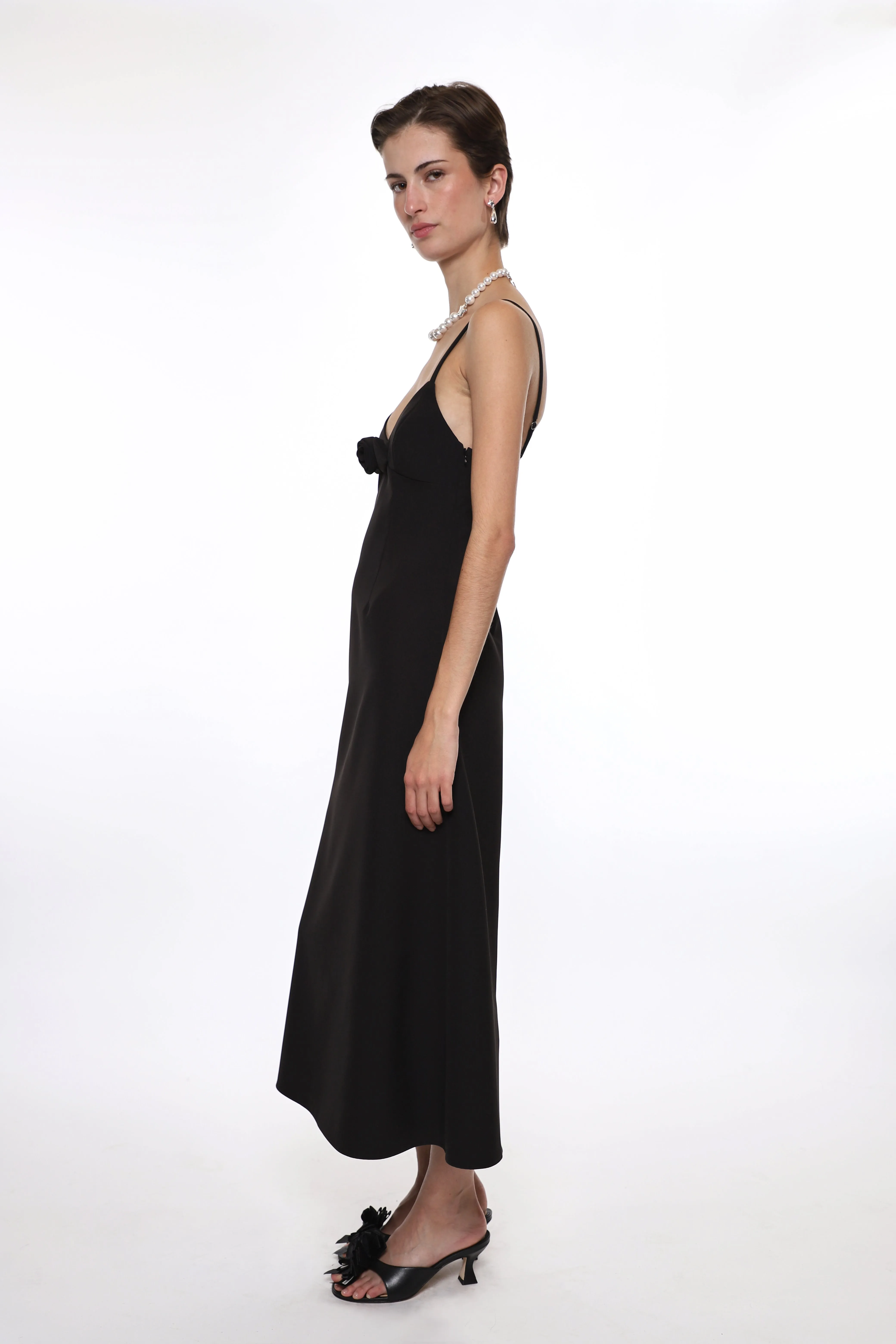 PILTON DRESS IN BLACK sold by Sandy Liang product image thumbnail 3