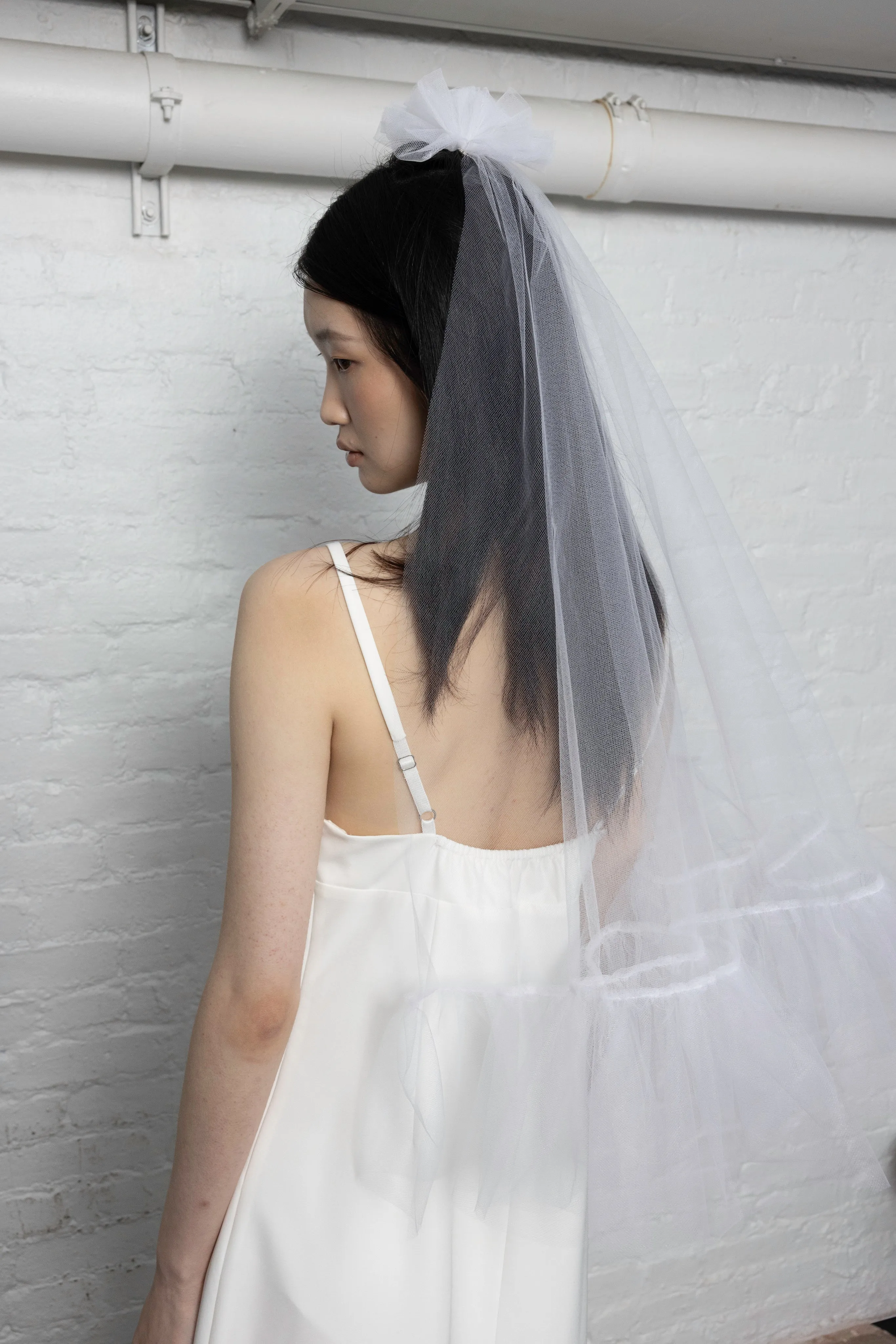 PILTON DRESS IN WHITE sold by Sandy Liang product image thumbnail 3