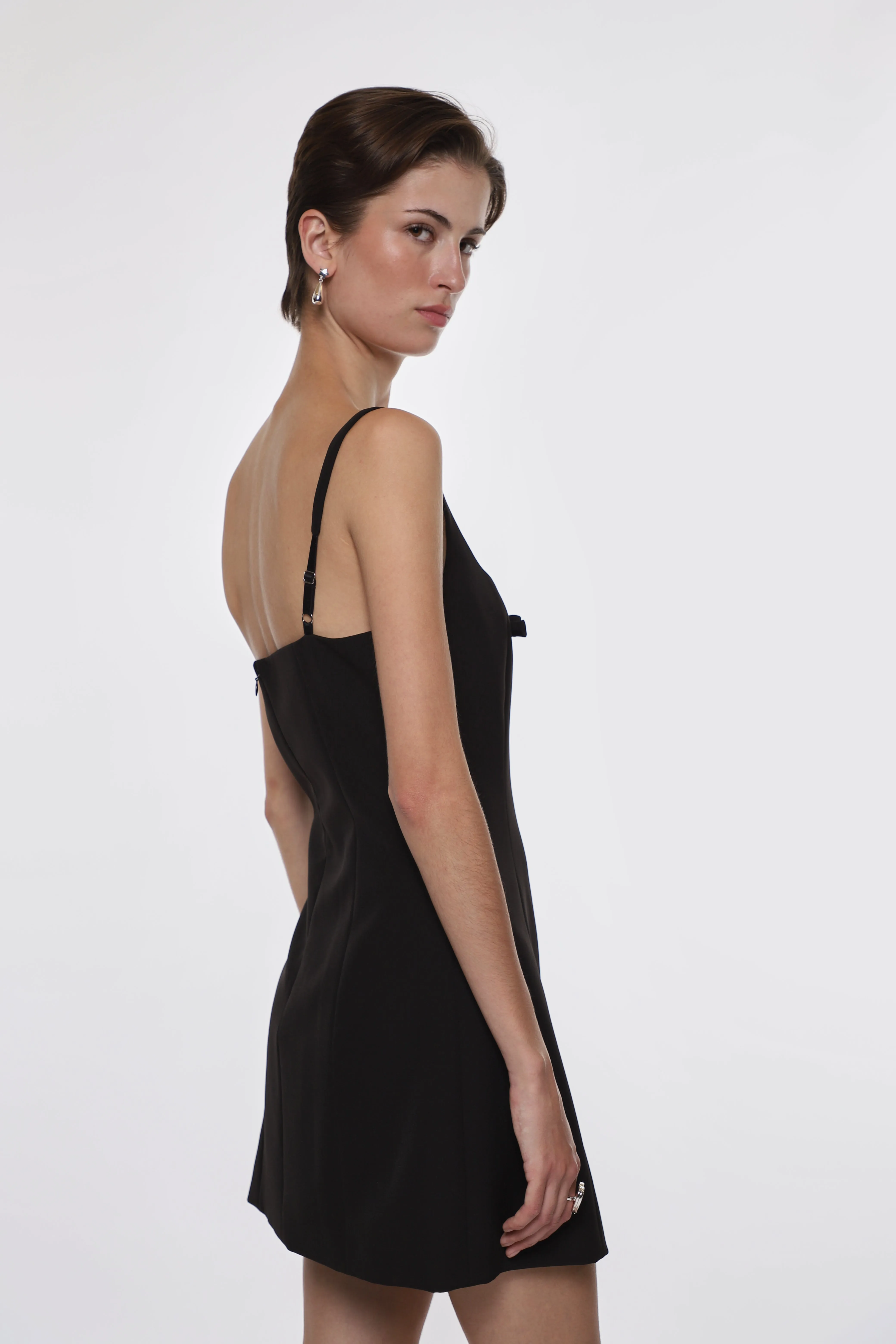 NAOMI DRESS IN BLACK sold by Sandy Liang product image thumbnail 3