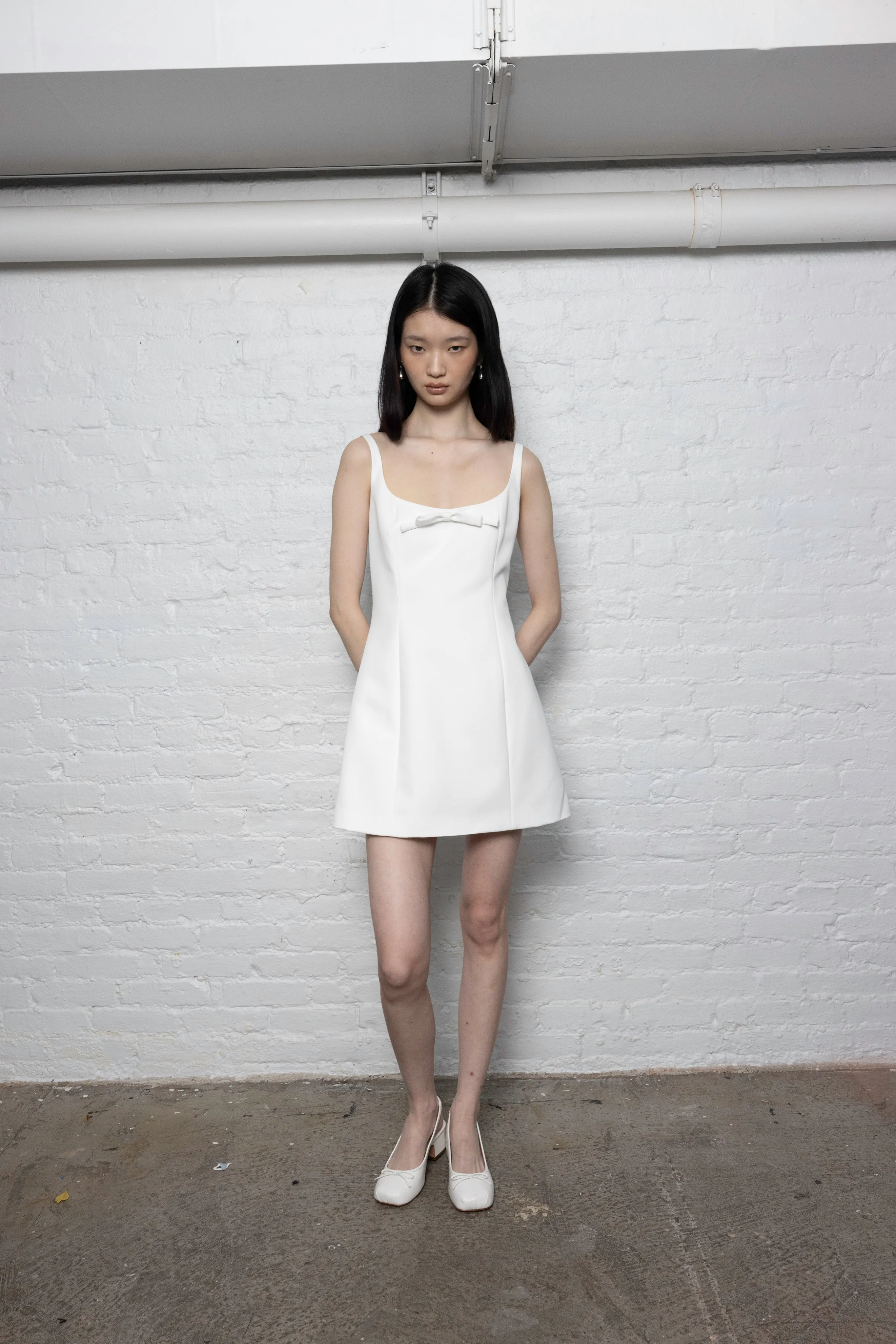NAOMI DRESS IN WHITE sold by Sandy Liang product image thumbnail 5