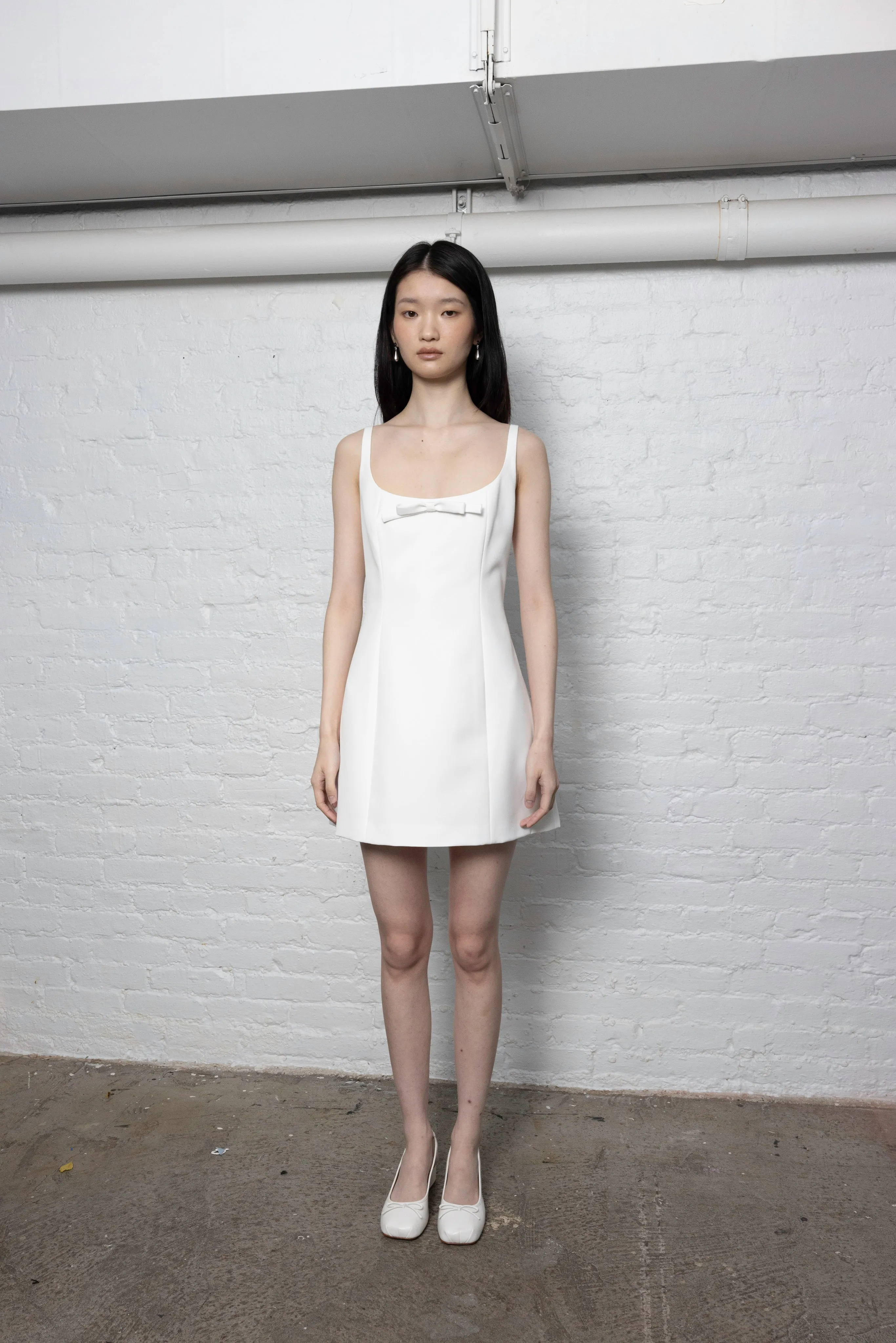 NAOMI DRESS IN WHITE sold by Sandy Liang product image thumbnail 2