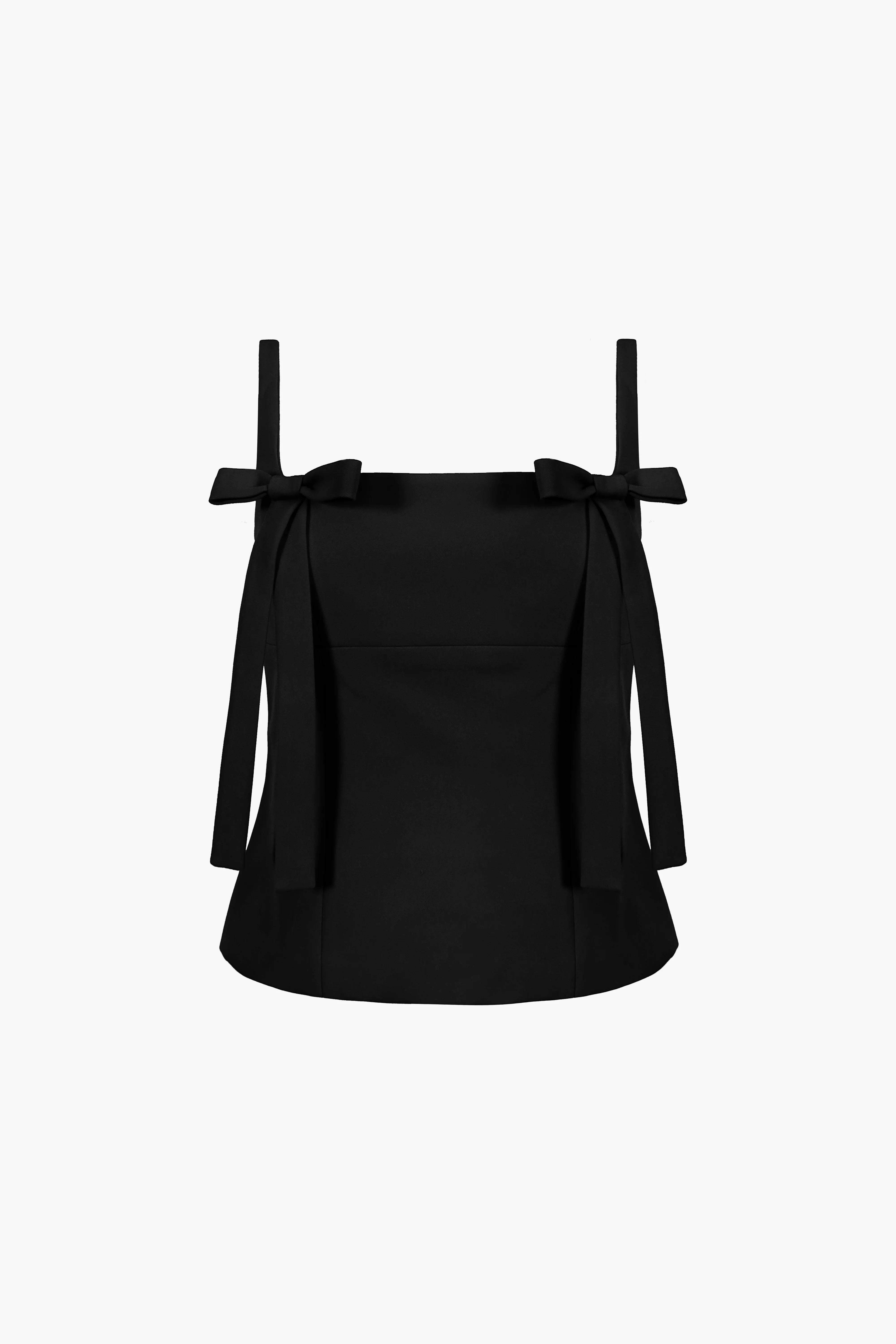 AMELIE TOP IN BLACK sold by Sandy Liang