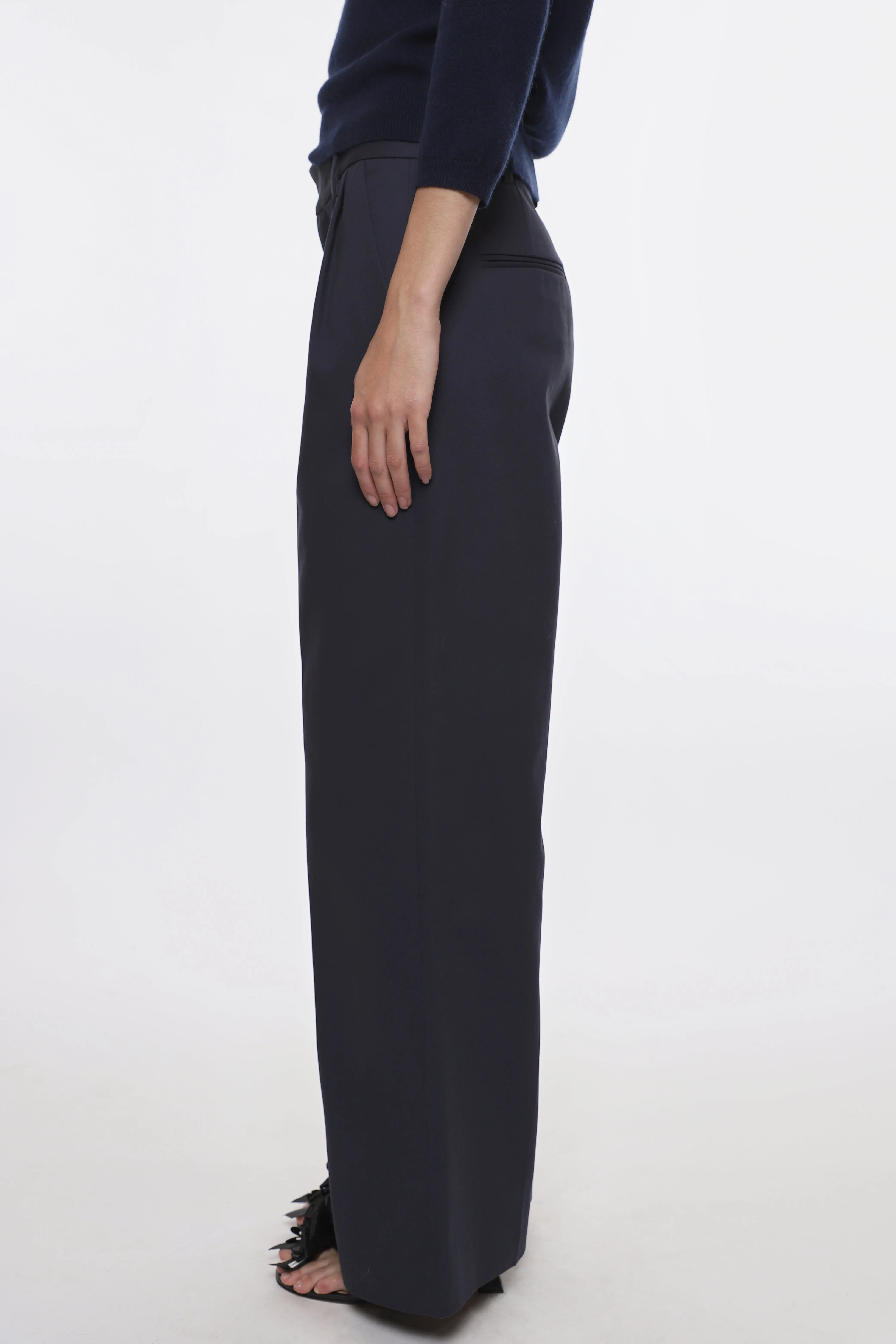 FORELLE PANT IN NAVY sold by Sandy Liang product image thumbnail 5