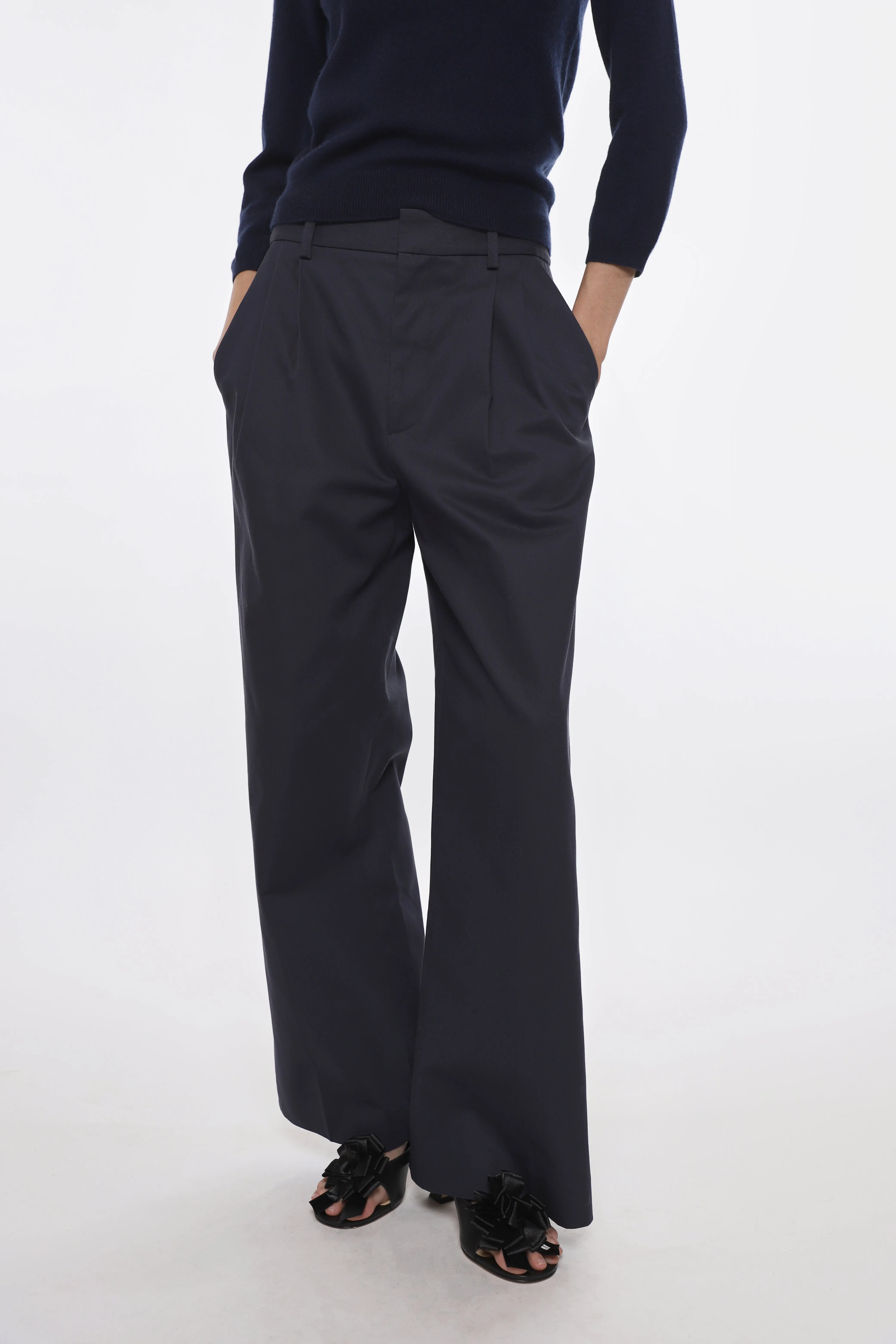 FORELLE PANT IN NAVY sold by Sandy Liang product image thumbnail 3