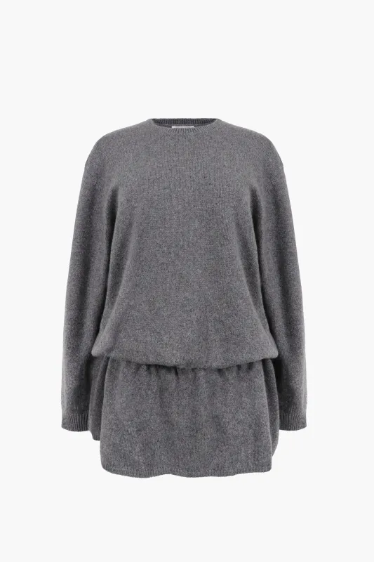 KAZIA KNIT DRESS IN HEATHER GREY sold by Sandy Liang
