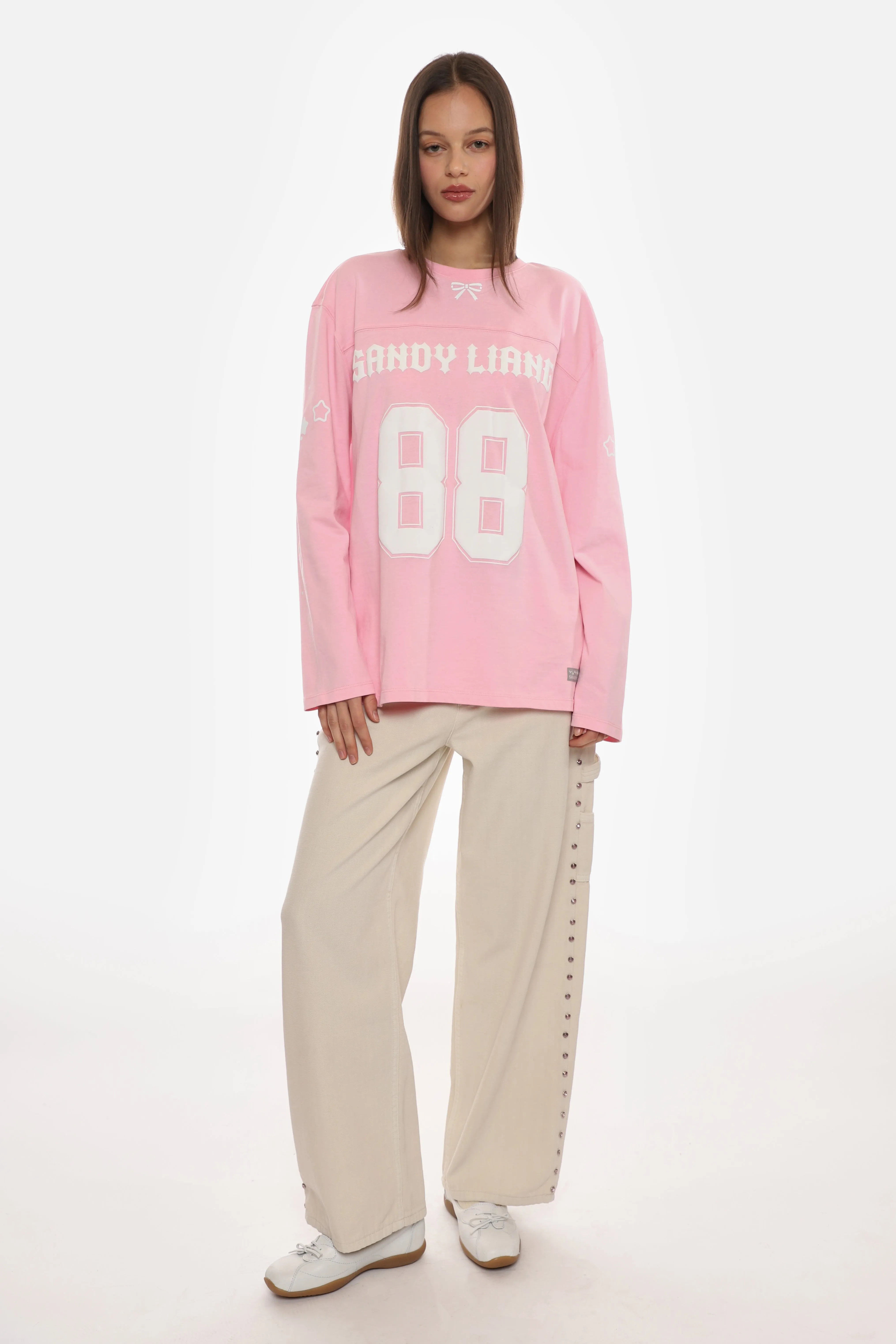 PRINCETON TOP IN PINK sold by Sandy Liang product image thumbnail 2