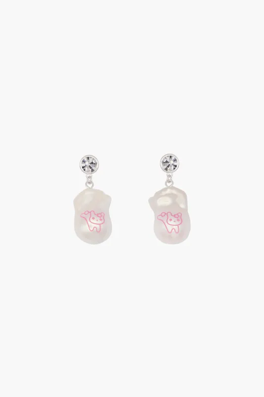 BUNNY PEARL EARRINGS sold by Sandy Liang