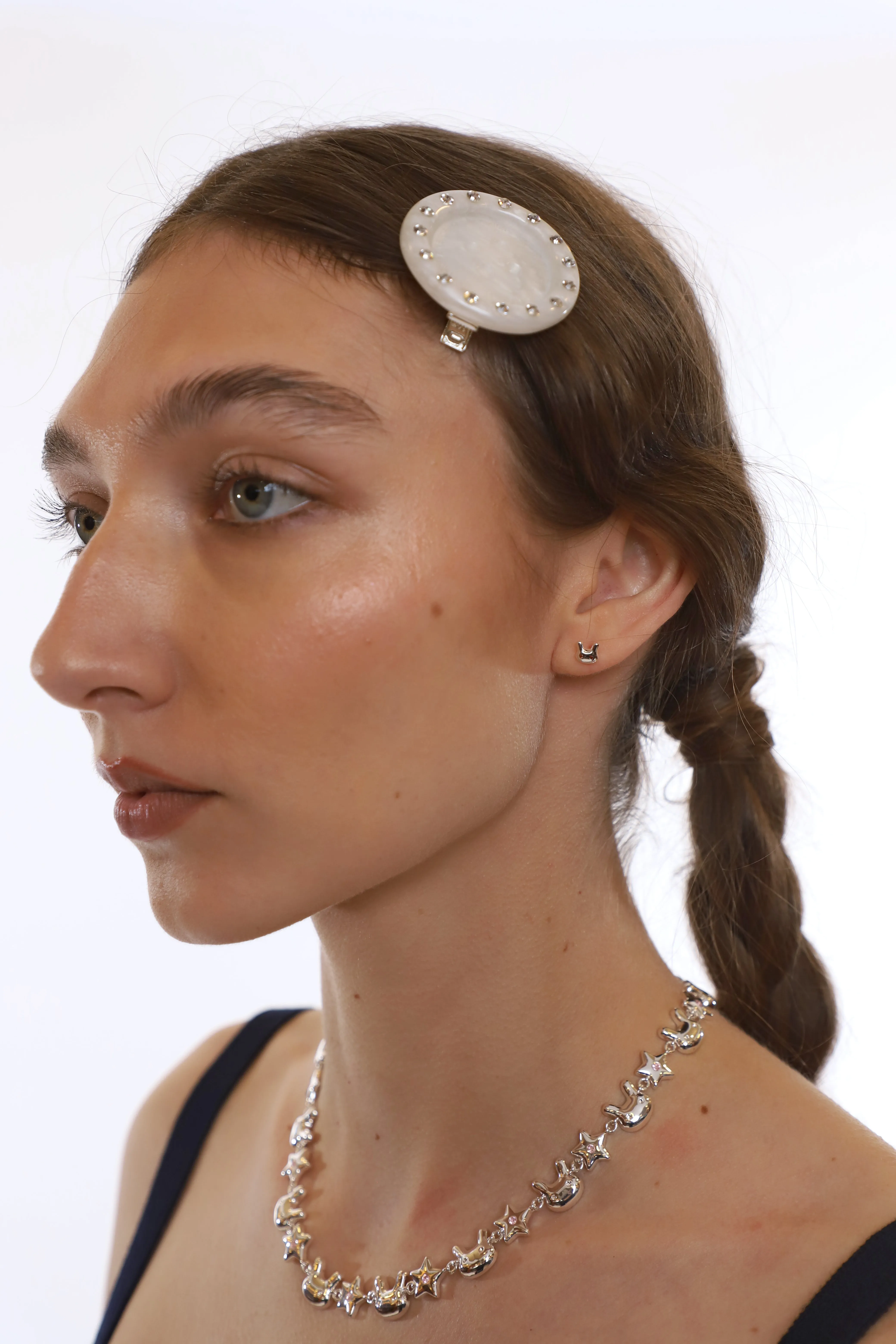 TERMINATOR BUNNY STUDS IN STERLING SILVER sold by Sandy Liang product image thumbnail 2