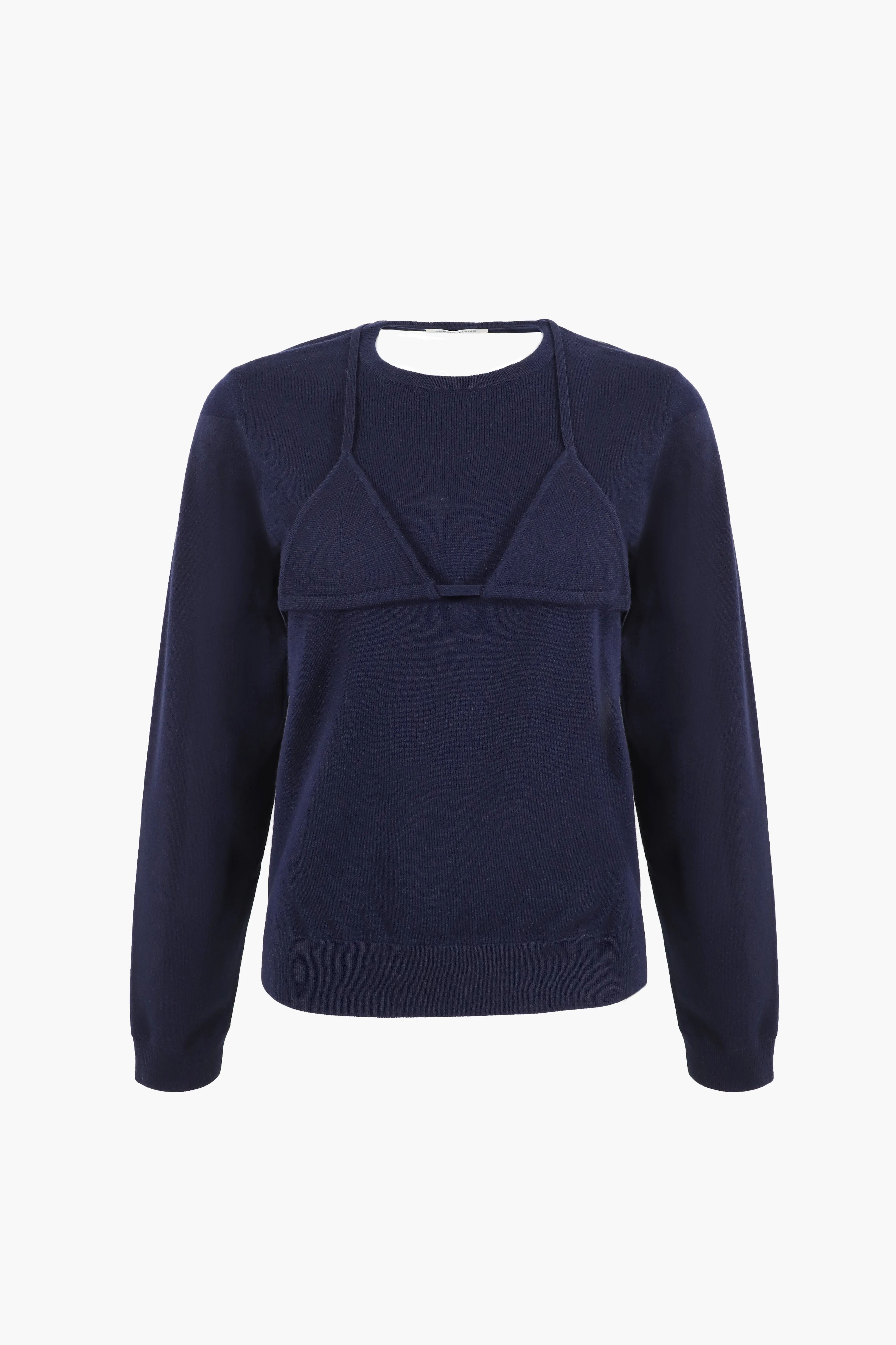 MAISY SWEATER IN DARK NAVY sold by Sandy Liang
