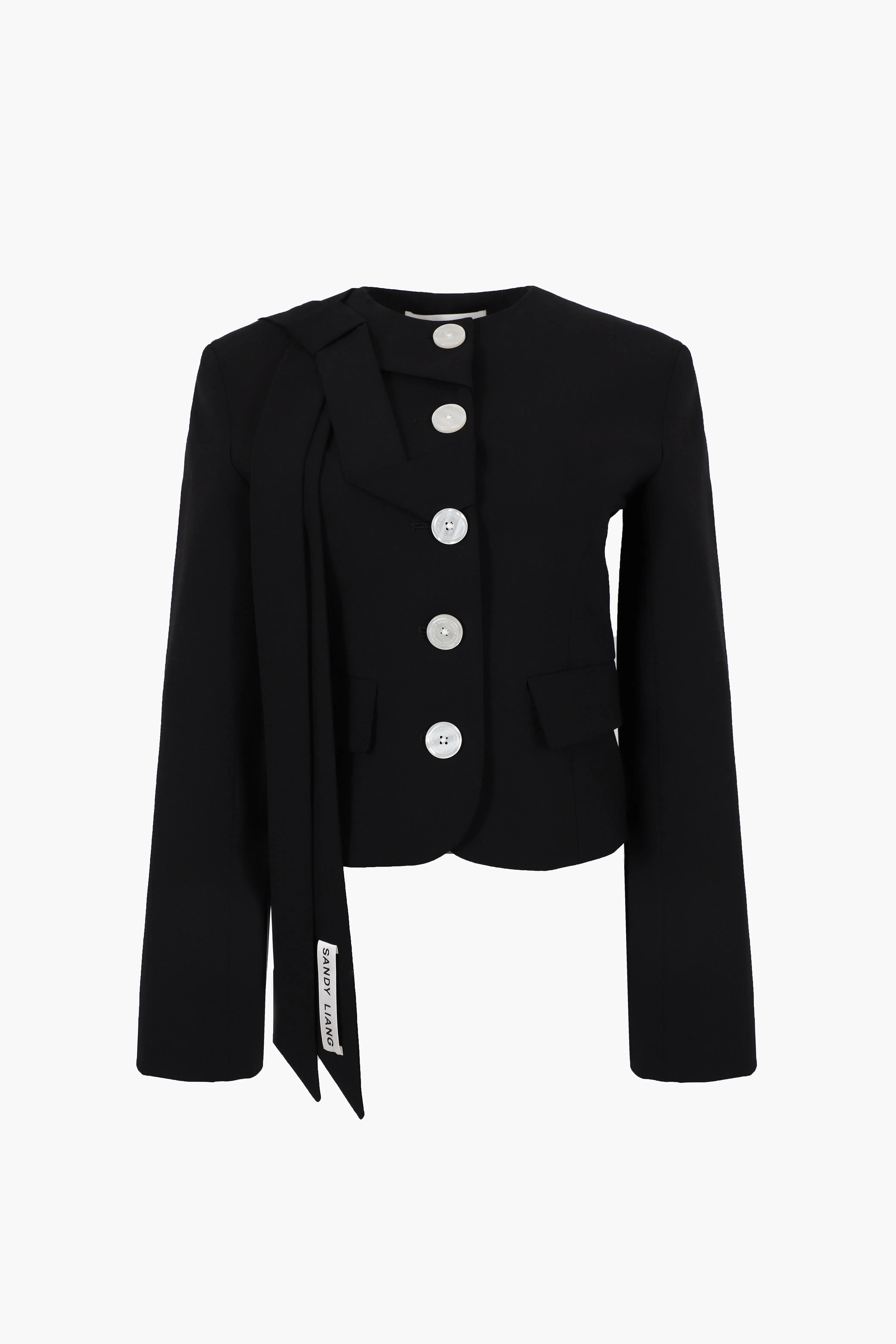 BRIAR JACKET IN BLACK sold by Sandy Liang