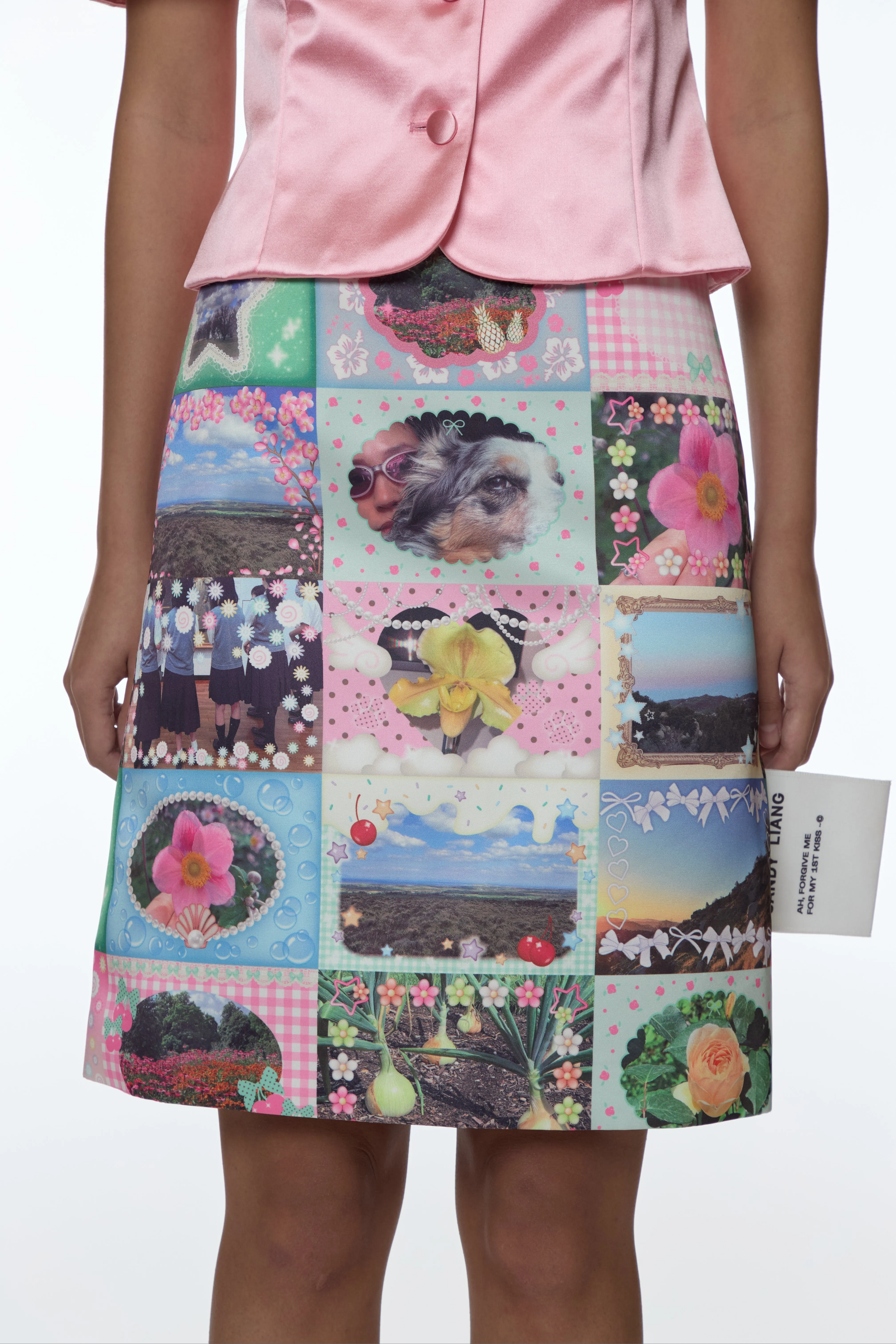 INA SKIRT IN STICKER sold by Sandy Liang product image thumbnail 3