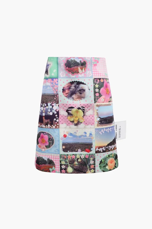INA SKIRT IN STICKER made by Sandy Liang