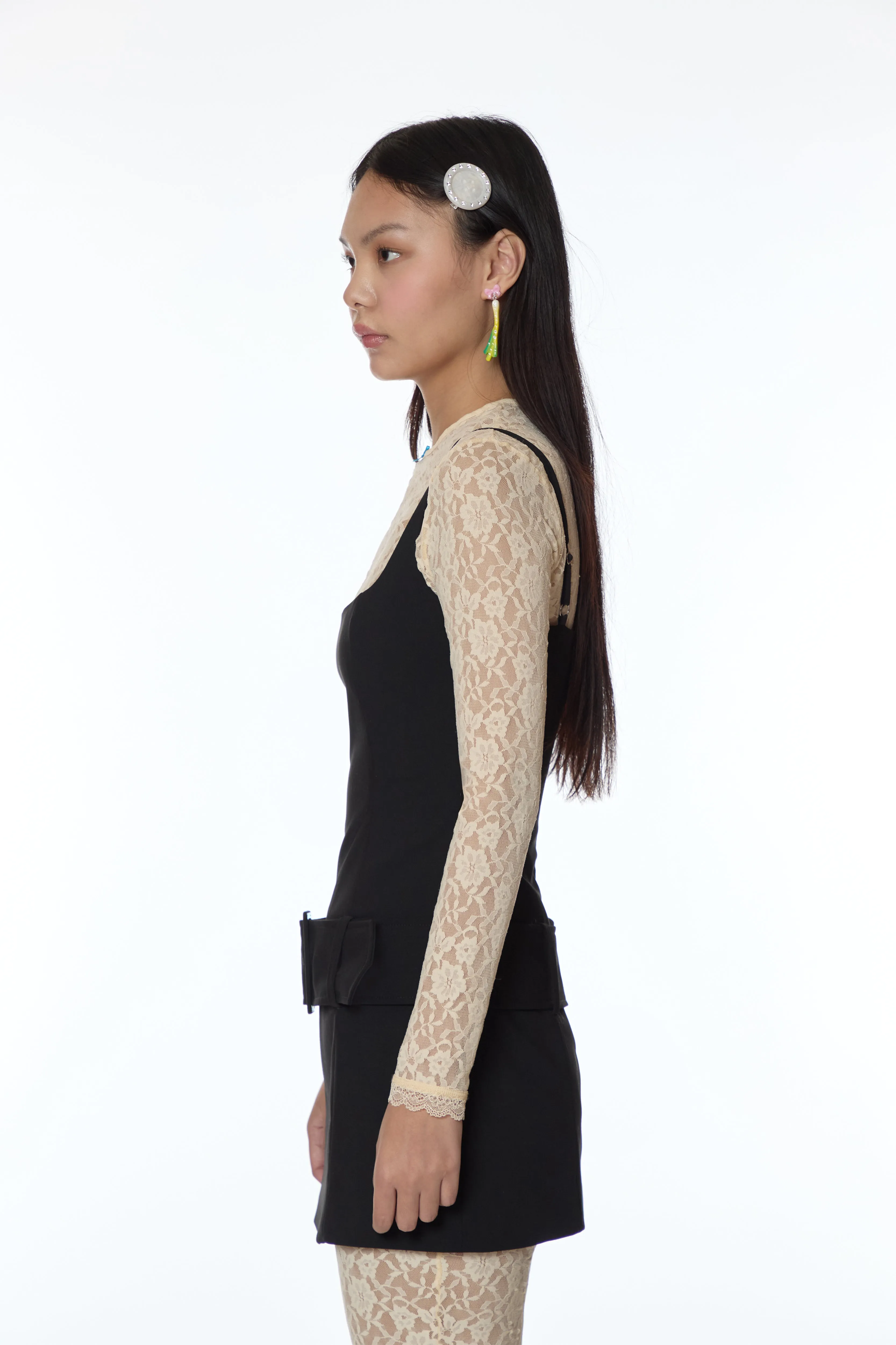 HAMI DRESS IN BLACK sold by Sandy Liang product image thumbnail 3
