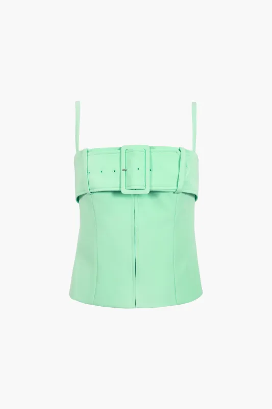 AHSOKA TOP IN MINT made by Sandy Liang