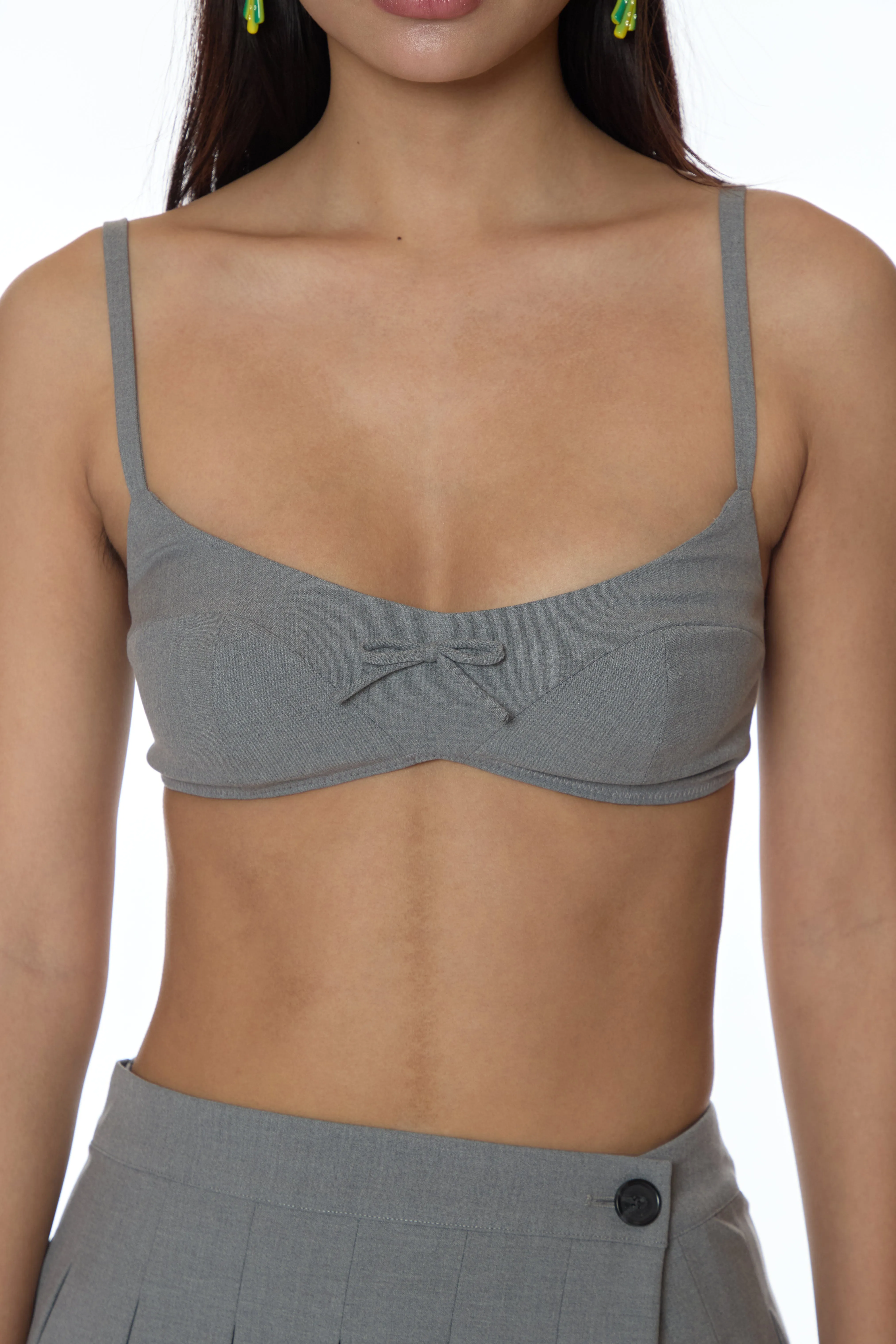 REMIE BRA IN GREY sold by Sandy Liang product image thumbnail 3