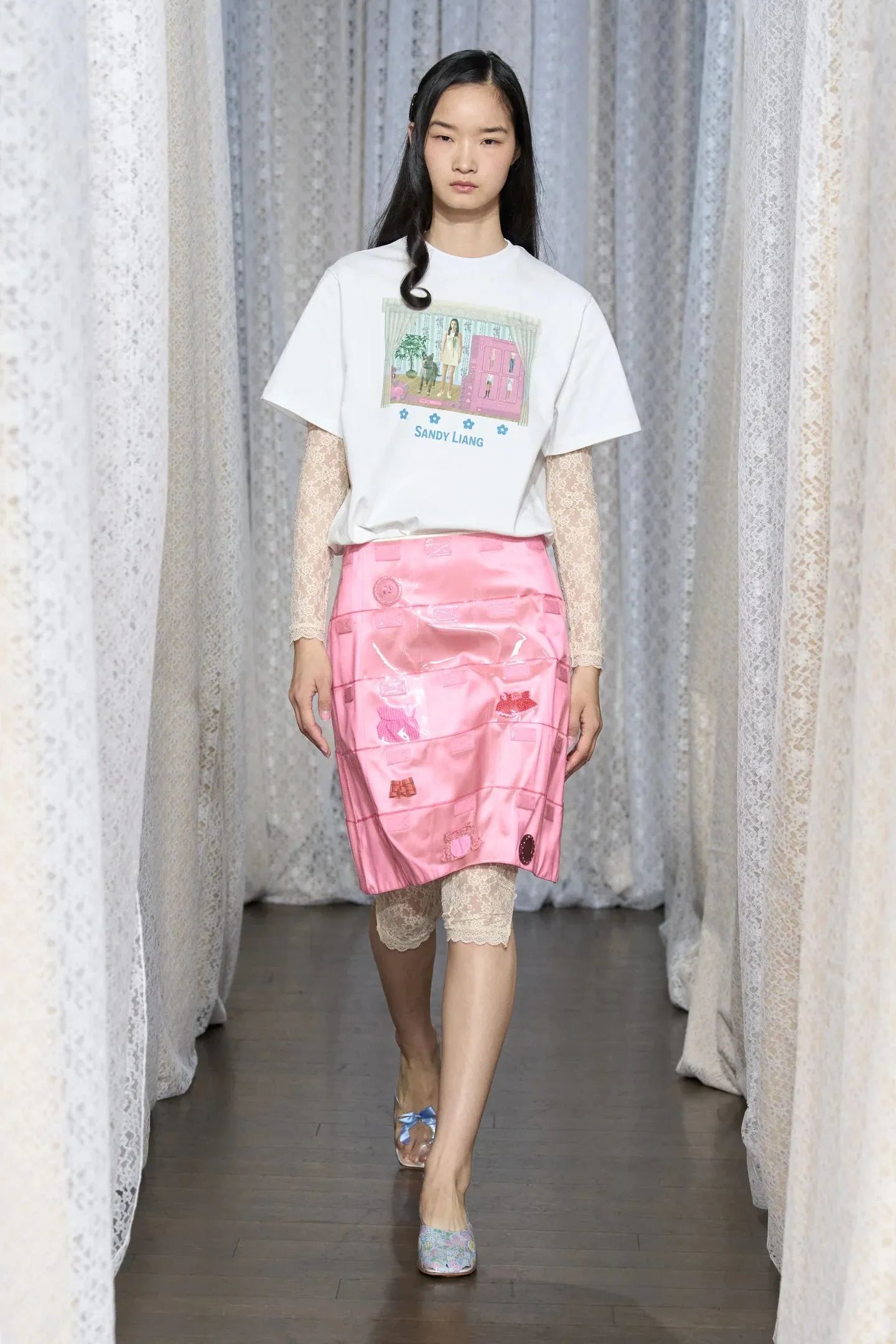 TRINKETS SKIRT IN PINK sold by Sandy Liang product image thumbnail 2