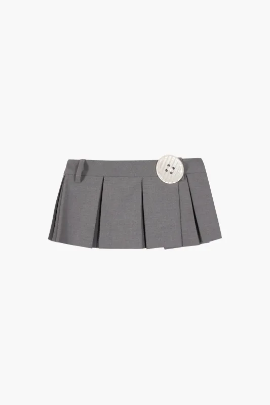 SATSUMA SKORT IN GREY made by Sandy Liang
