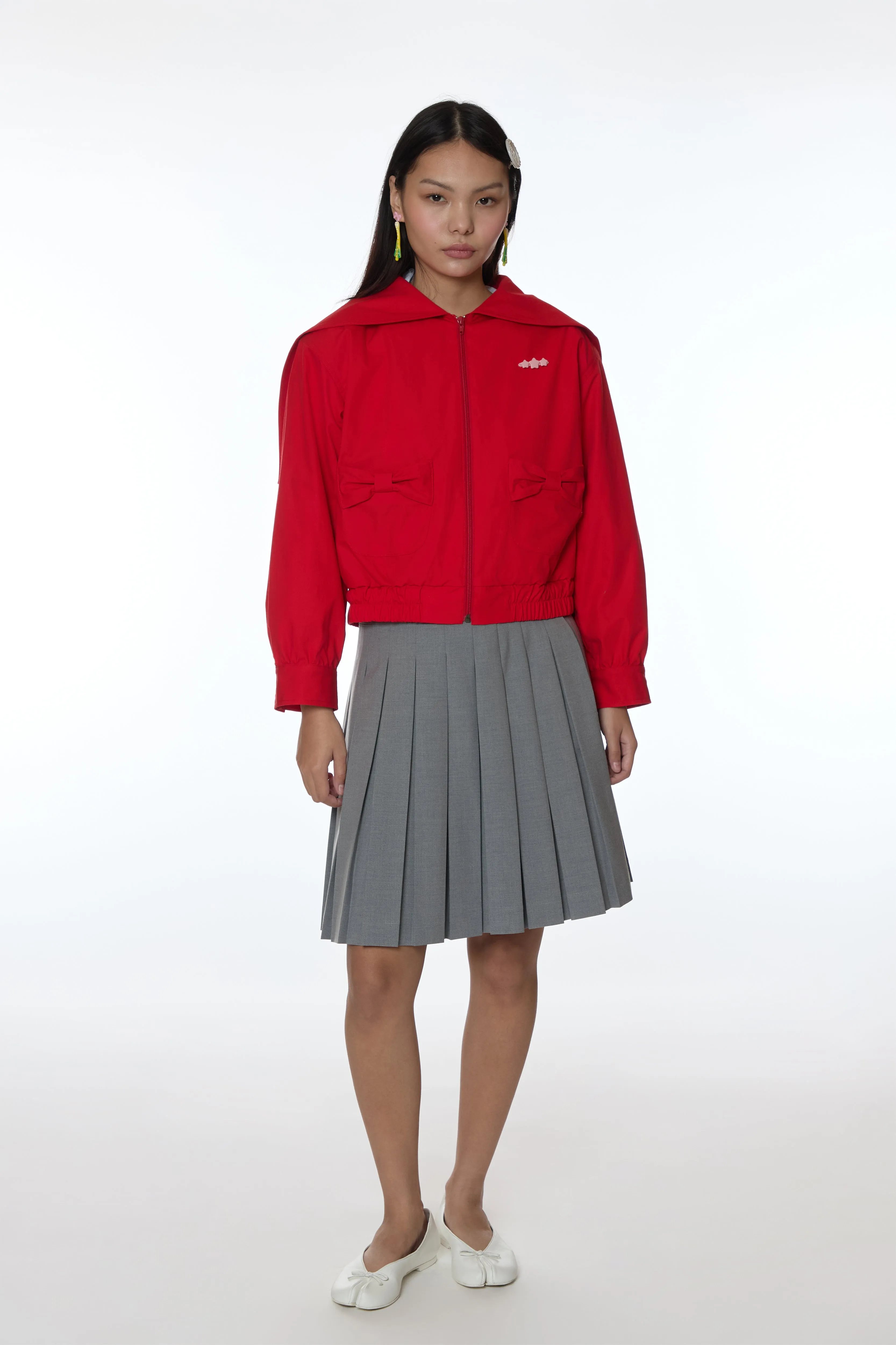 FARRO JACKET IN RED sold by Sandy Liang product image thumbnail 2