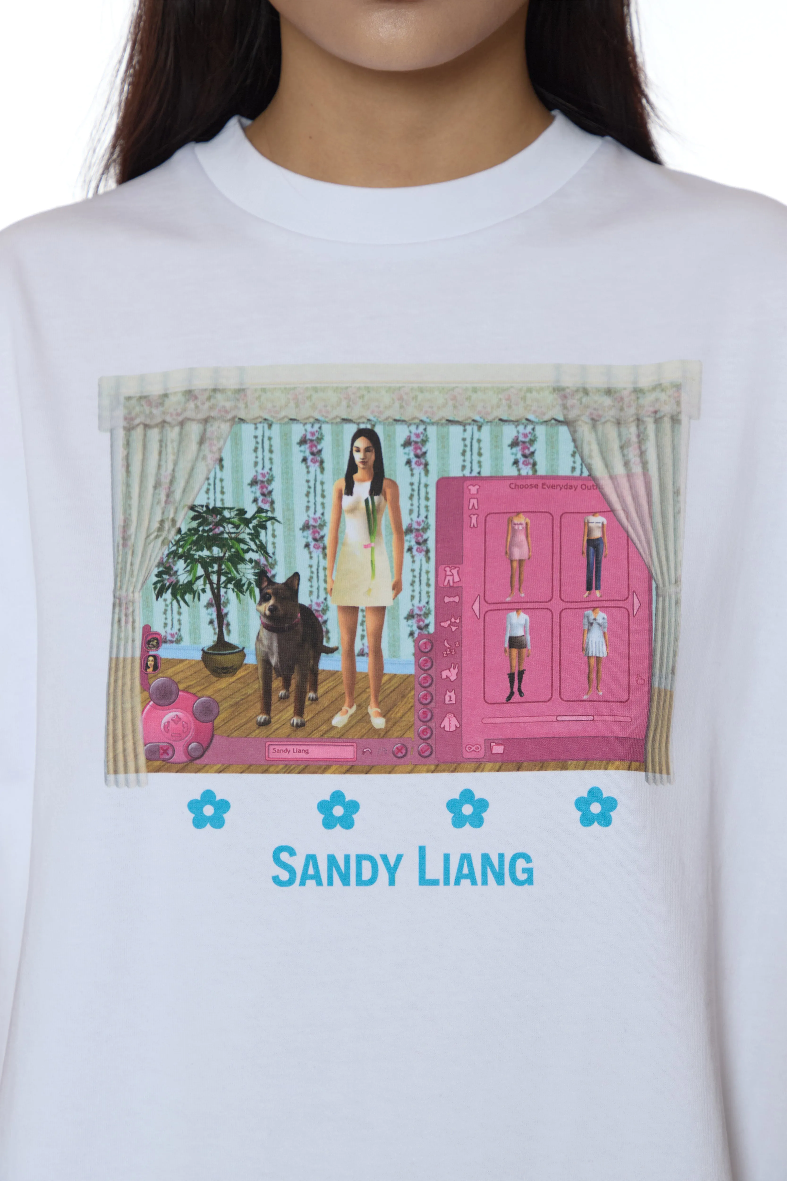 SIMI BOXY TEE sold by Sandy Liang product image thumbnail 3
