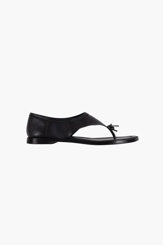 CLARK SANDAL IN BLACK NAPPA made by Sandy Liang