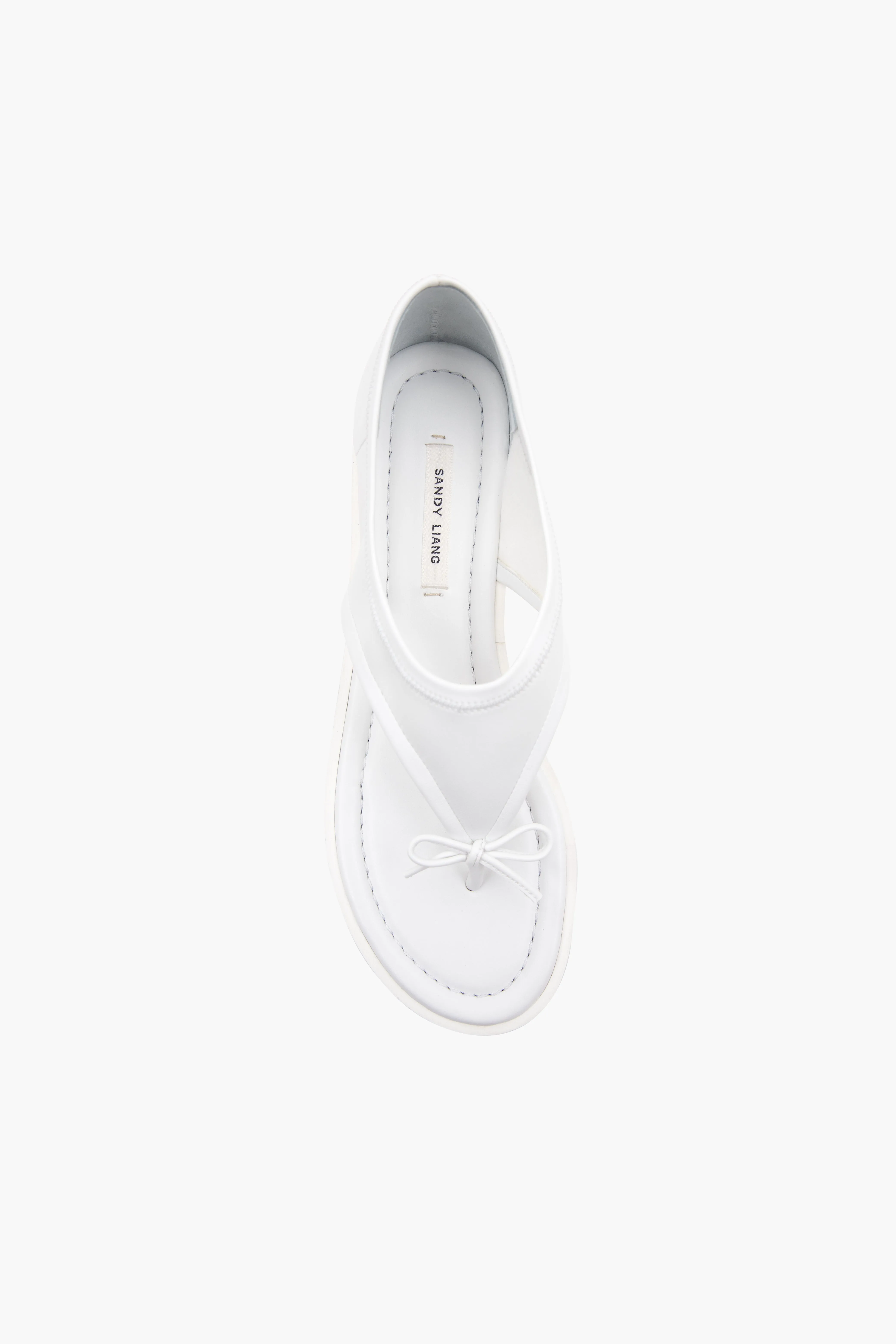 CLARK SANDAL IN WHITE NAPPA sold by Sandy Liang product image thumbnail 2