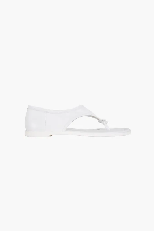 CLARK SANDAL IN WHITE NAPPA made by Sandy Liang