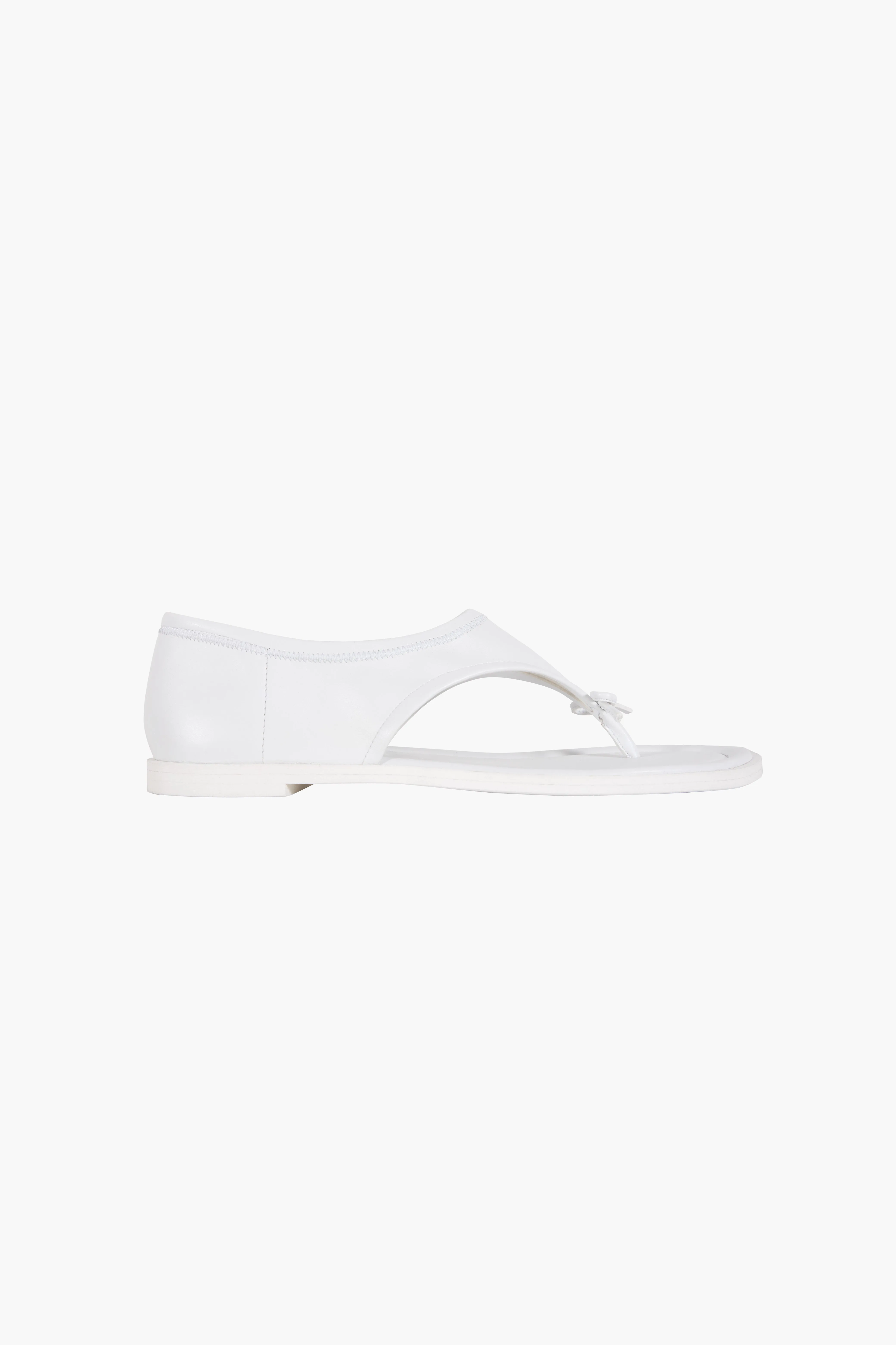 CLARK SANDAL IN WHITE NAPPA sold by Sandy Liang