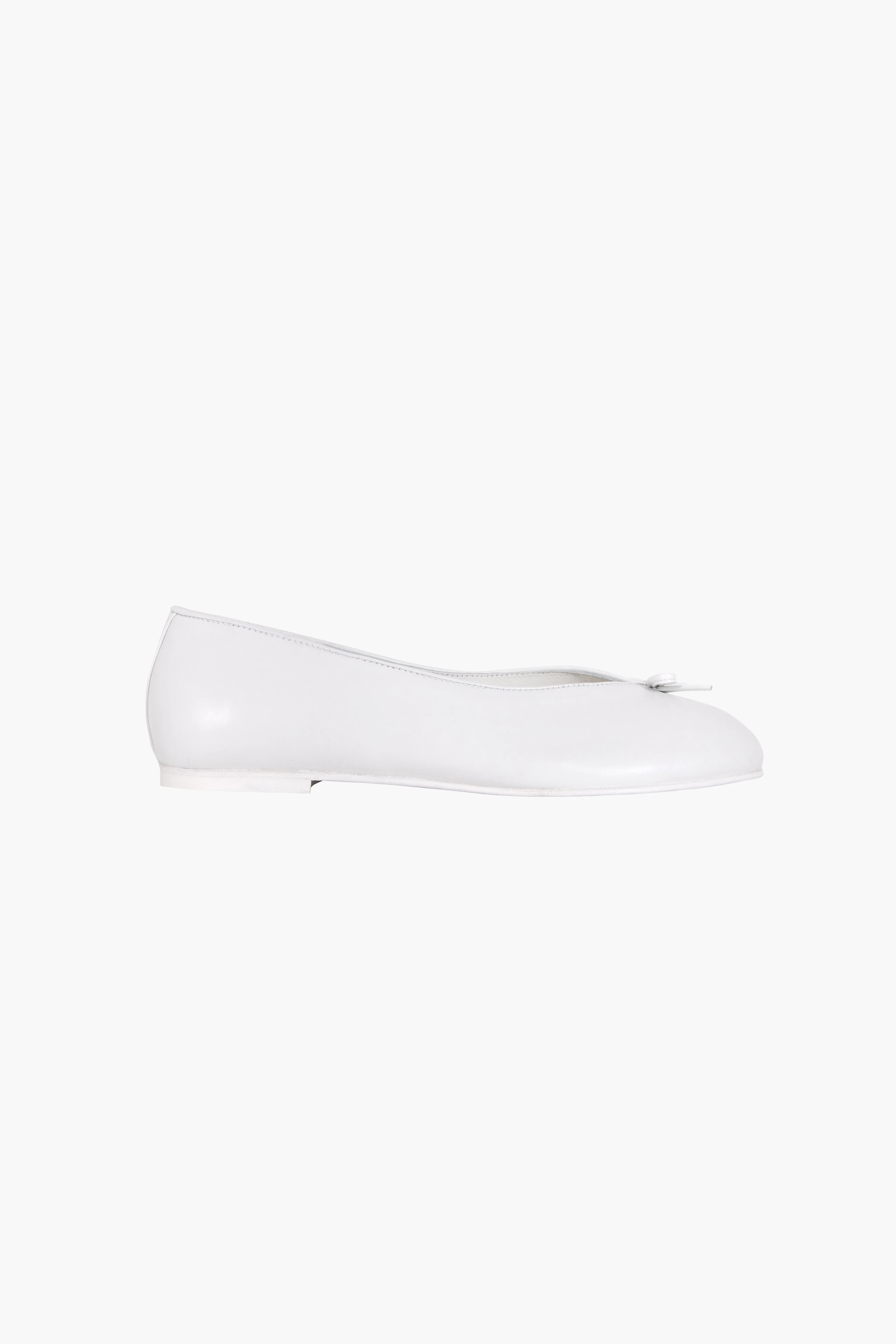TOE BALLERINA IN WHITE NAPPA sold by Sandy Liang