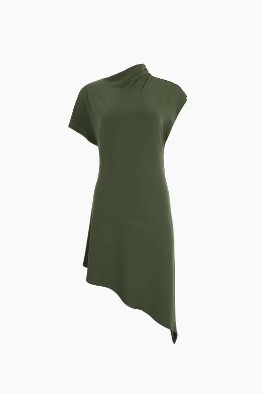 SONAR DRESS IN OLIVE made by Sandy Liang