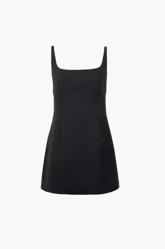 SIMON DRESS IN BLACK made by Sandy Liang