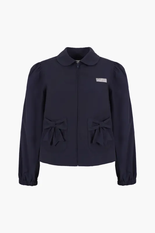 NECCO JACKET IN NAVY made by Sandy Liang