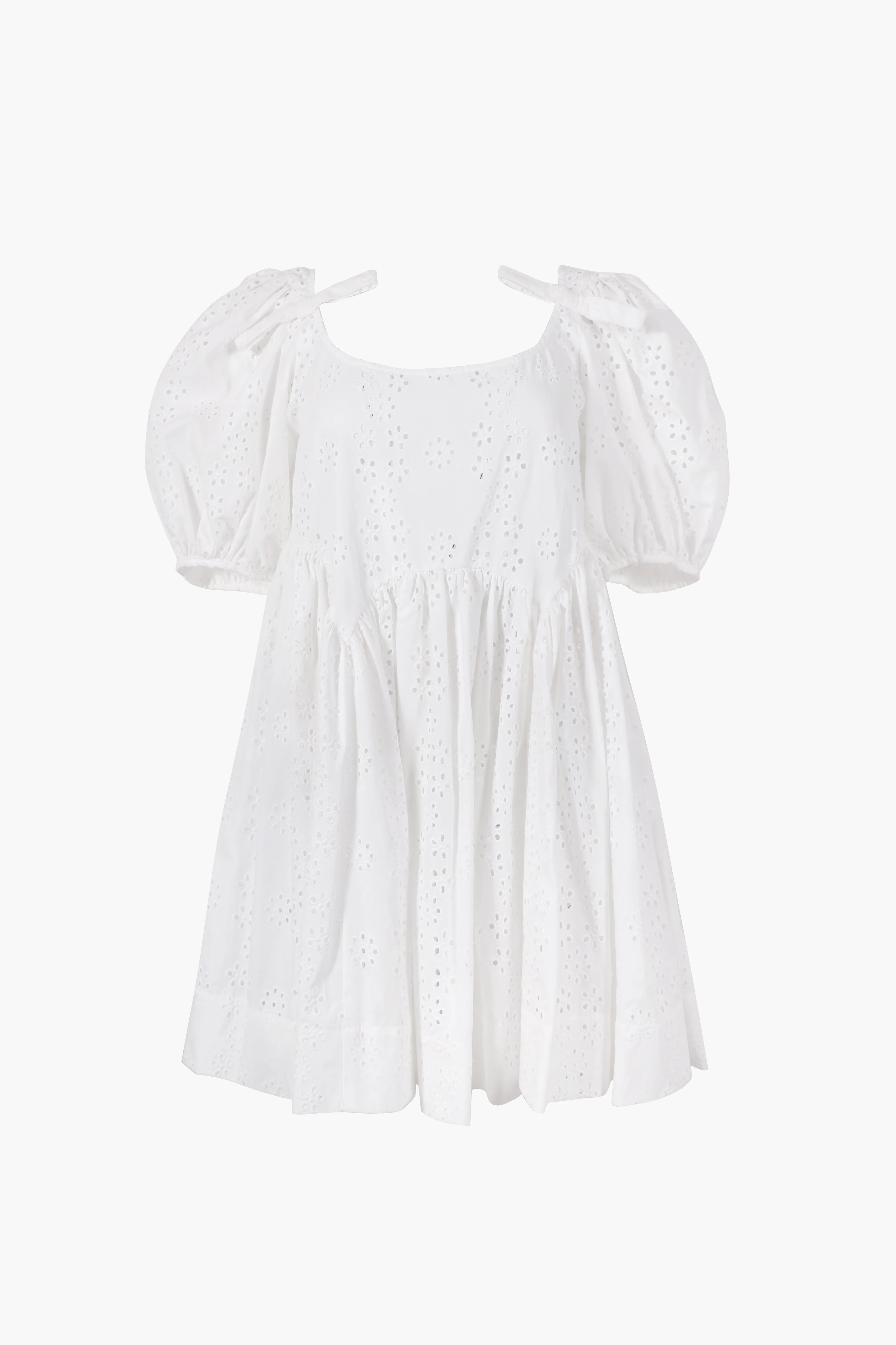 HUGO DRESS IN WHITE EYELET sold by Sandy Liang