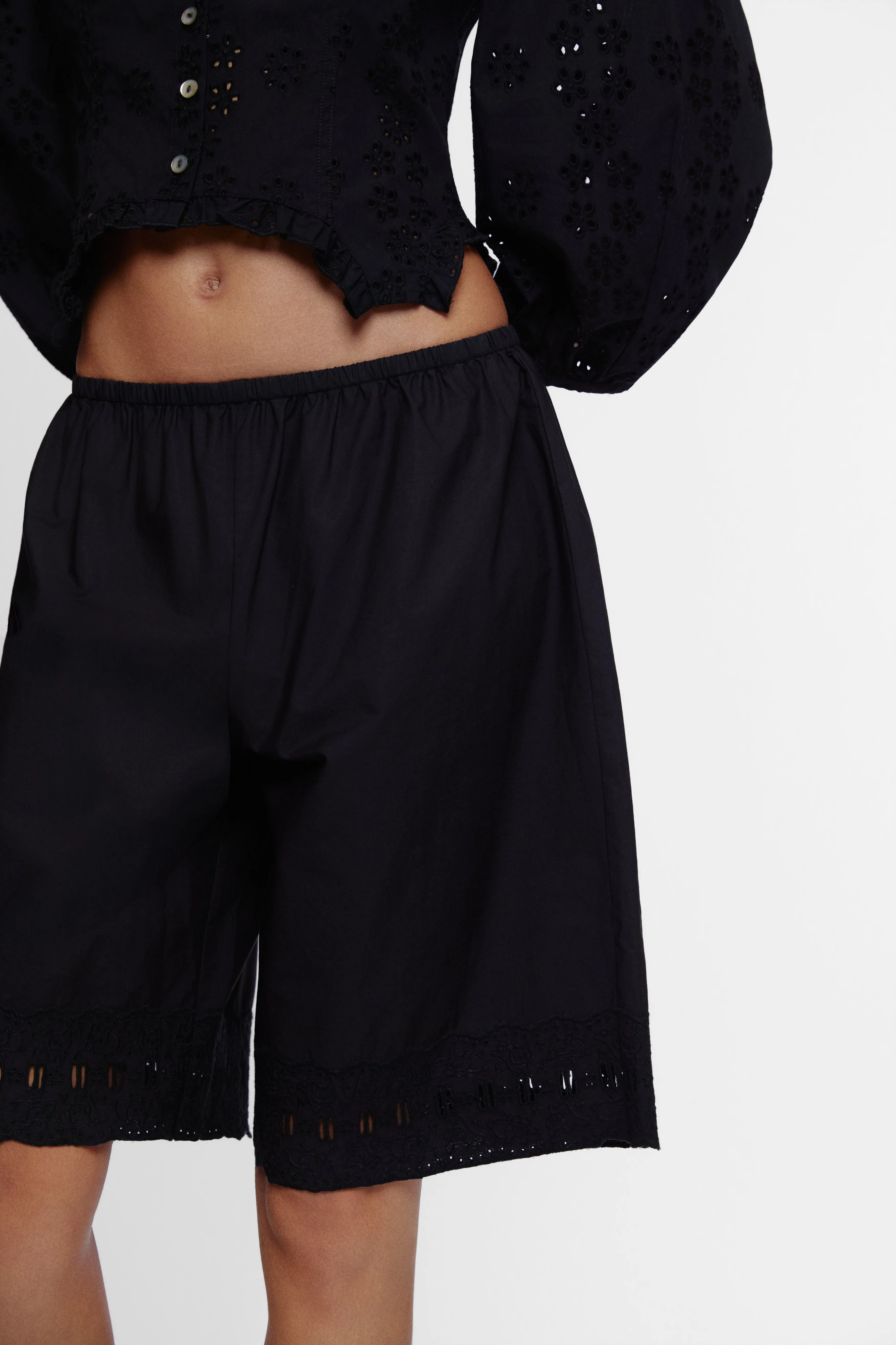PEPITA SHORTS IN BLACK sold by Sandy Liang product image thumbnail 4